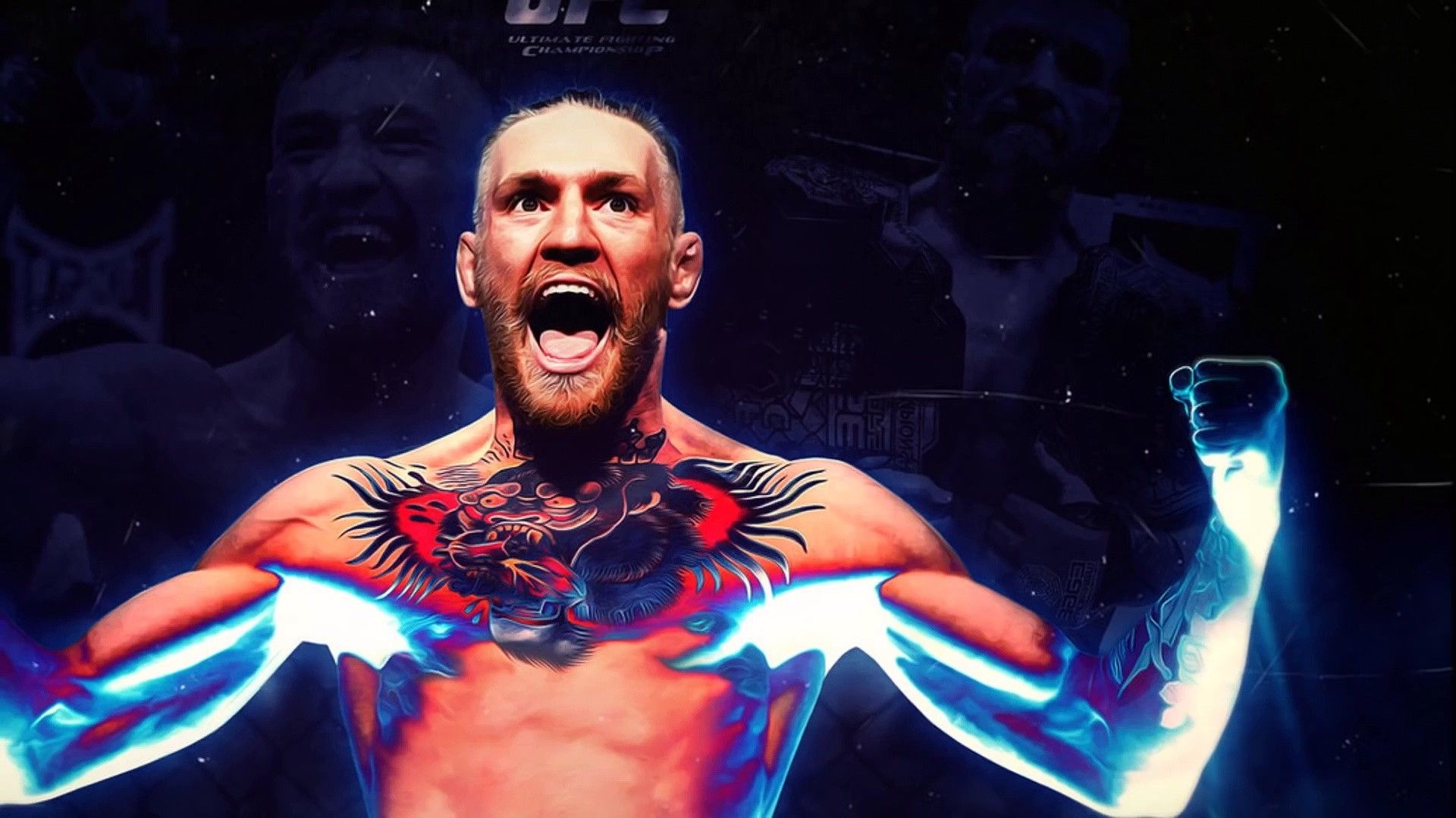 Conor McGregor urlo tatuaggi, 1920x1080 Full HD 1080p, Desktop