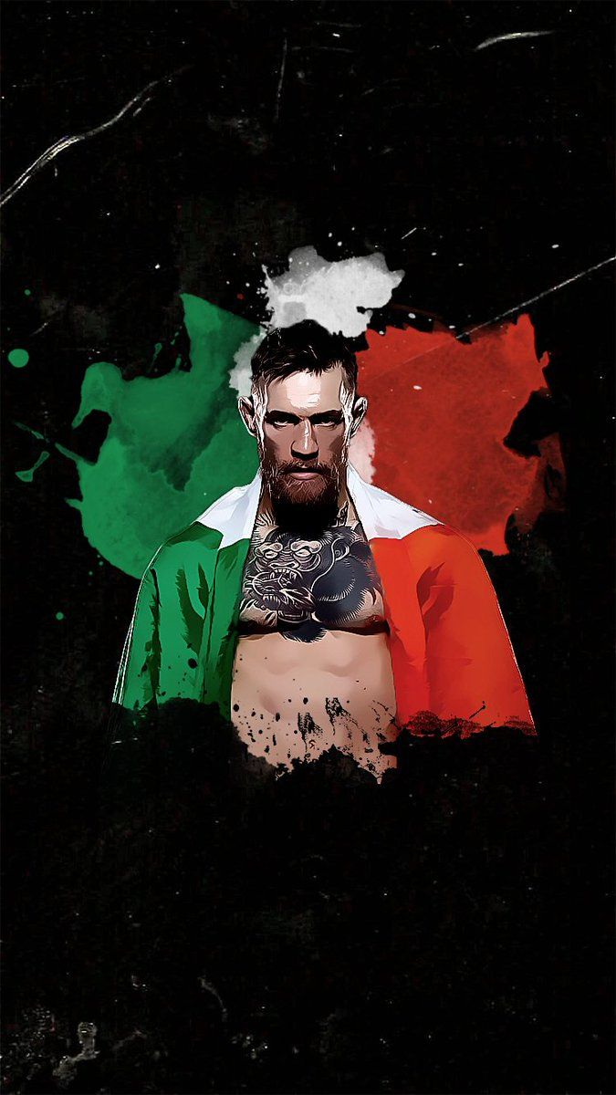 Conor McGregor bandiera irlandese, 675x1200 Full HD Verticale, iPhone Plus