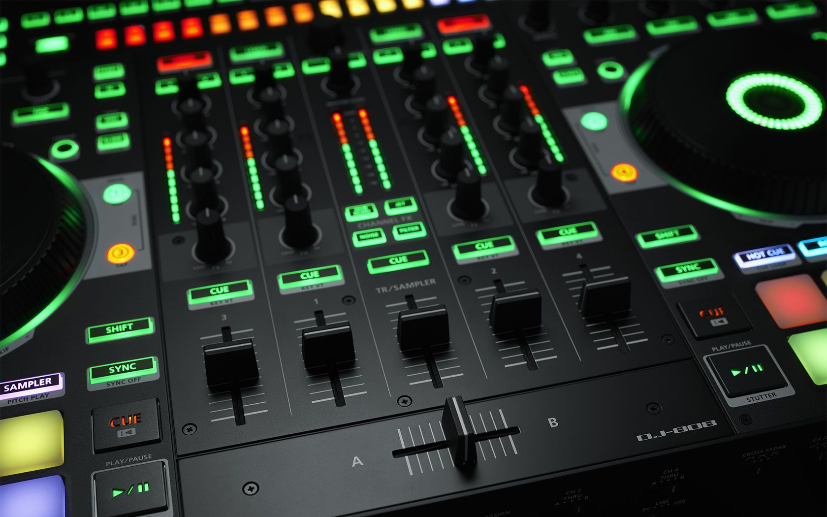 Controller DJ Roland illuminato, 1680x1050 HD, Laptop