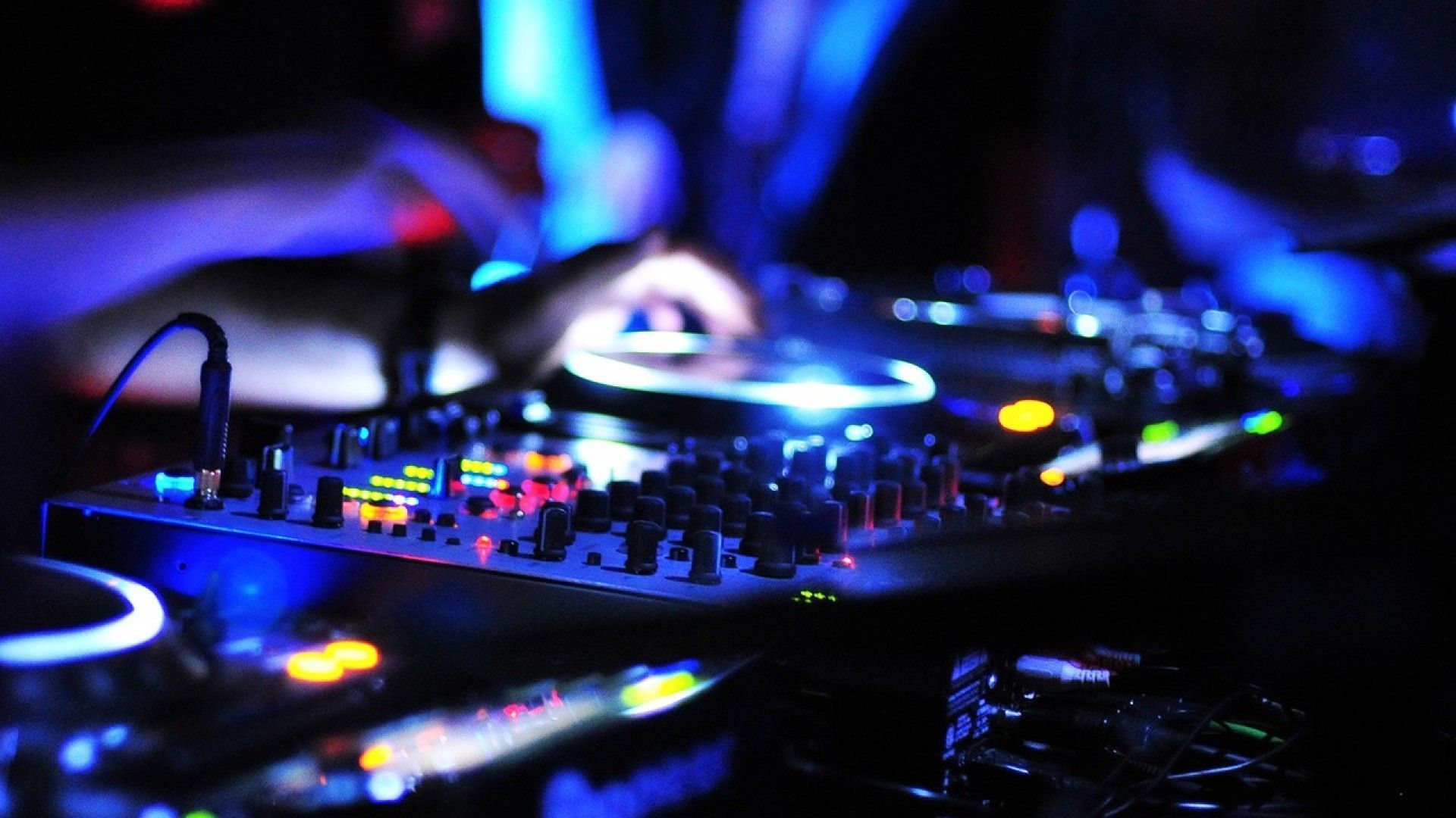 Controller DJ luci blu notturne, 1920x1080 1080p, PC Desktop