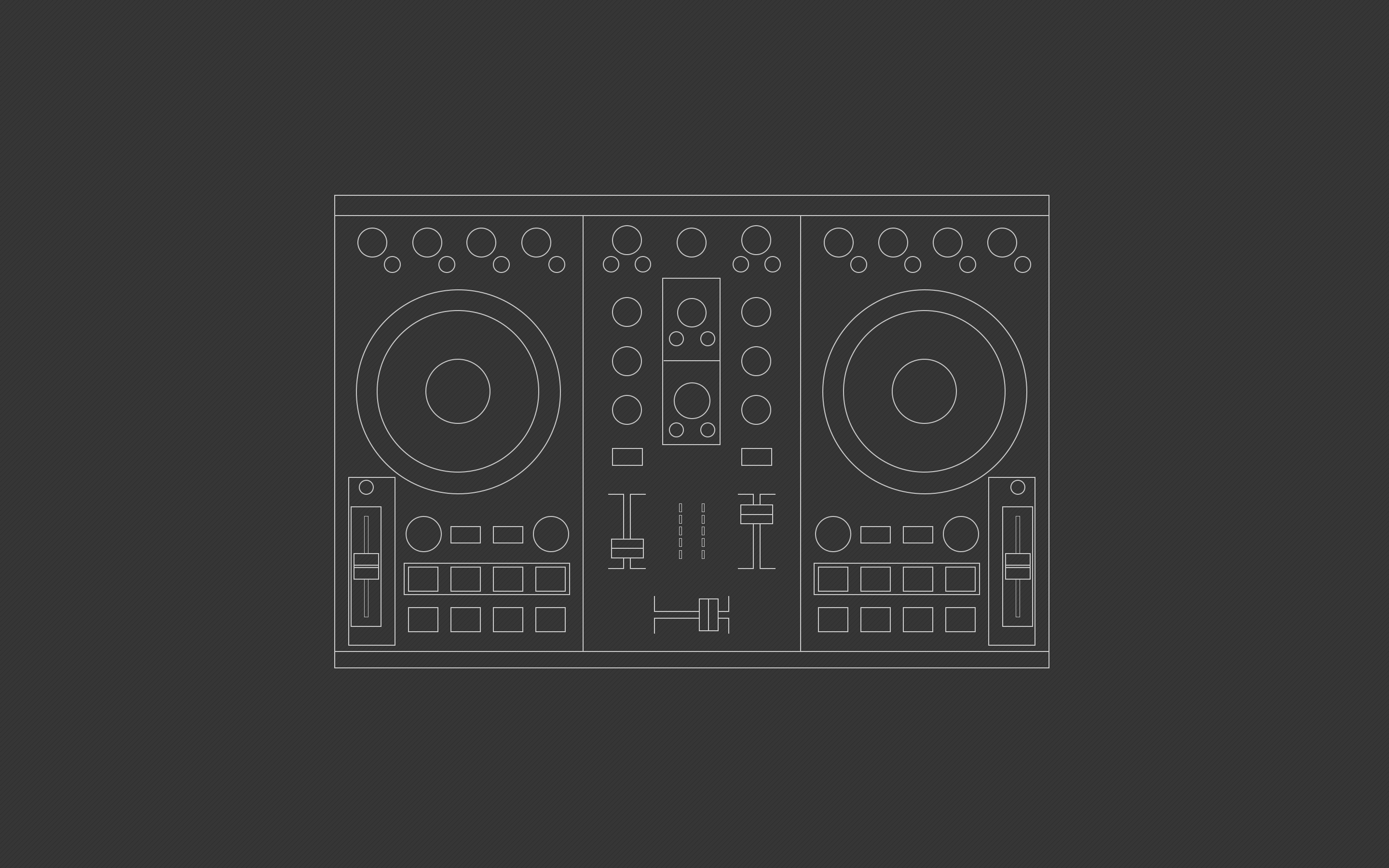 Controller DJ line art grigio, 2880x1800 WQXGA, MacBook Pro