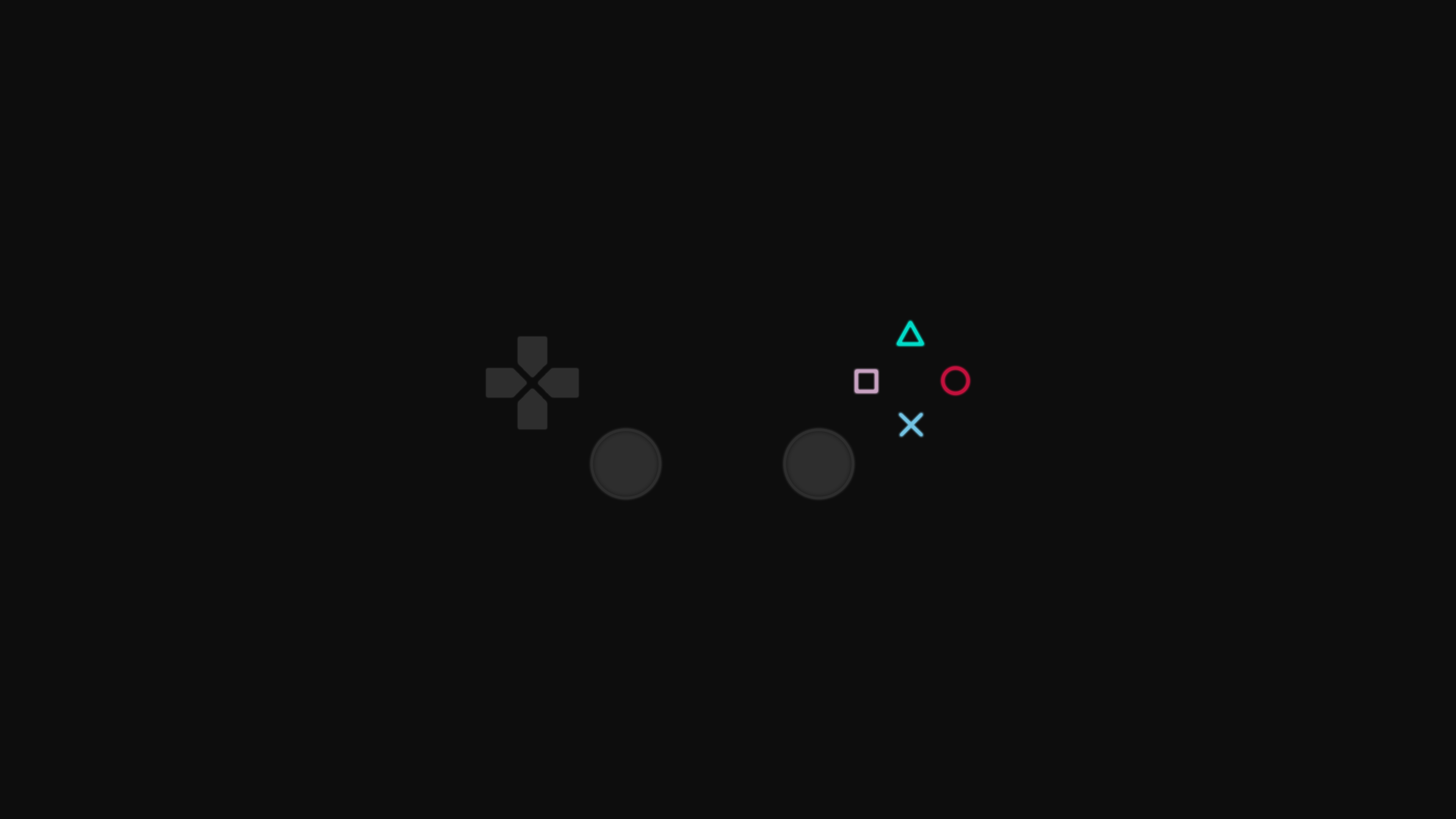 Controller PlayStation simboli minimalisti, 3840x2160 UHD, PC 4K
