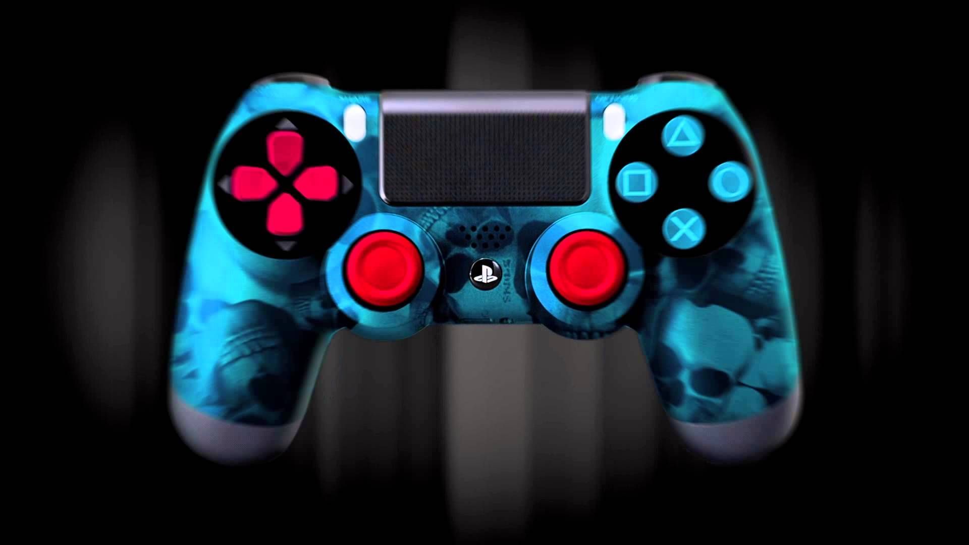 Controller PS4 blu teschi, 1920x1080 Full HD 1080p, Desktop
