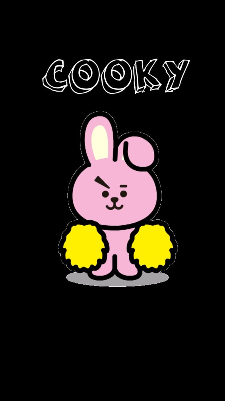 Cooky coniglio rosa BT21, 720x1280 Full HD Verticale, iPhone