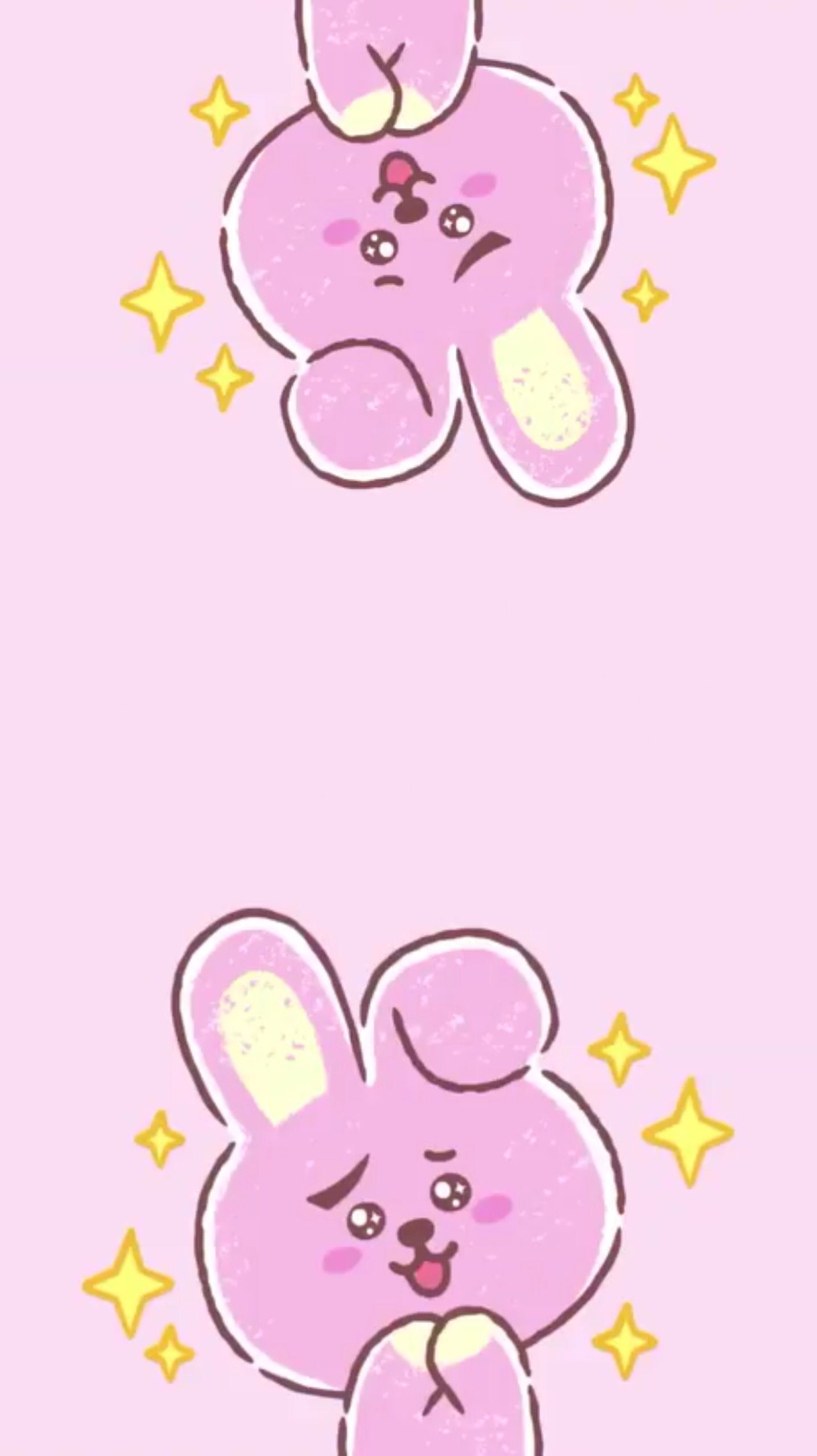Coniglietto Cooky BT21 rosa, 1434x2556 Verticale, Mobile