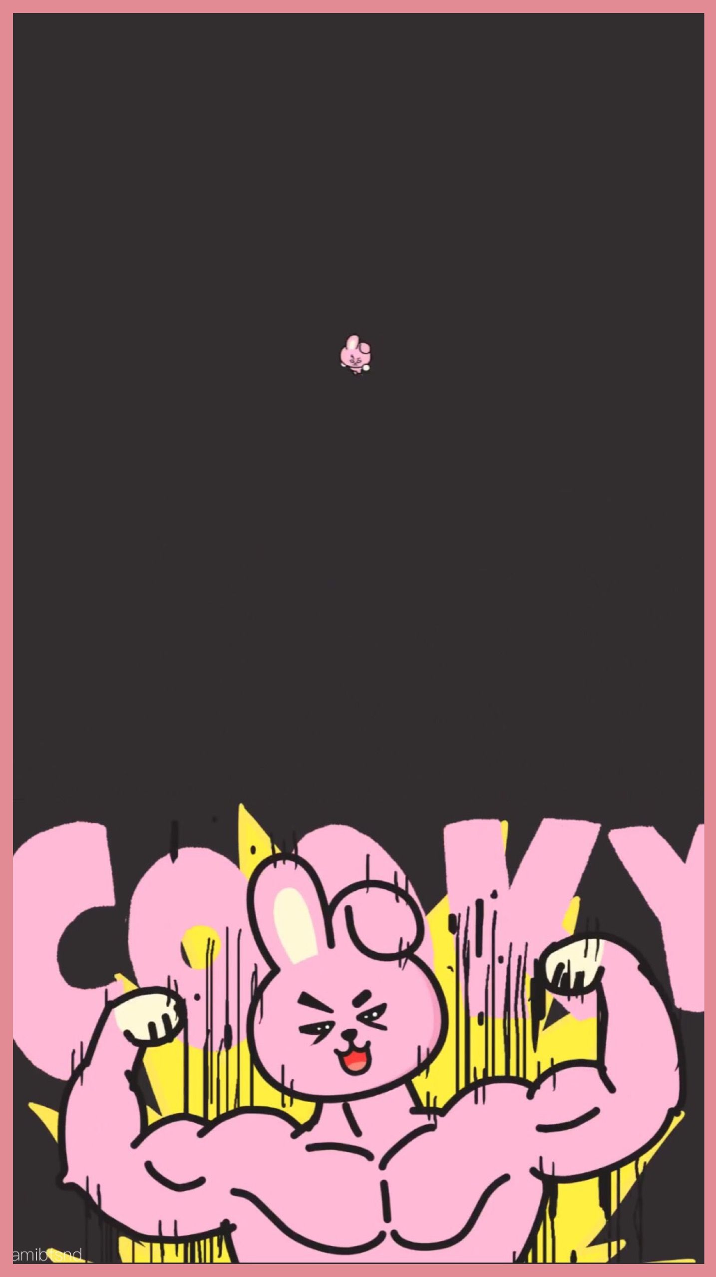 Cooky coniglio BT21 rosa, 1434x2556 Full HD Verticale, iPhone
