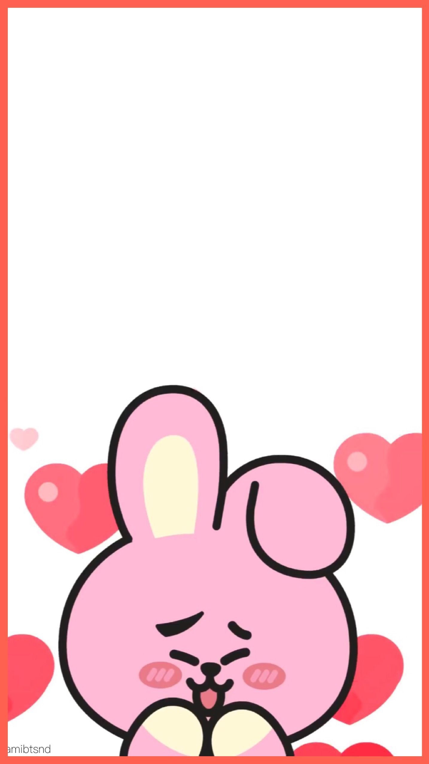 Cooky BT21 coniglio rosa, 1434x2556 Verticale, Telefono