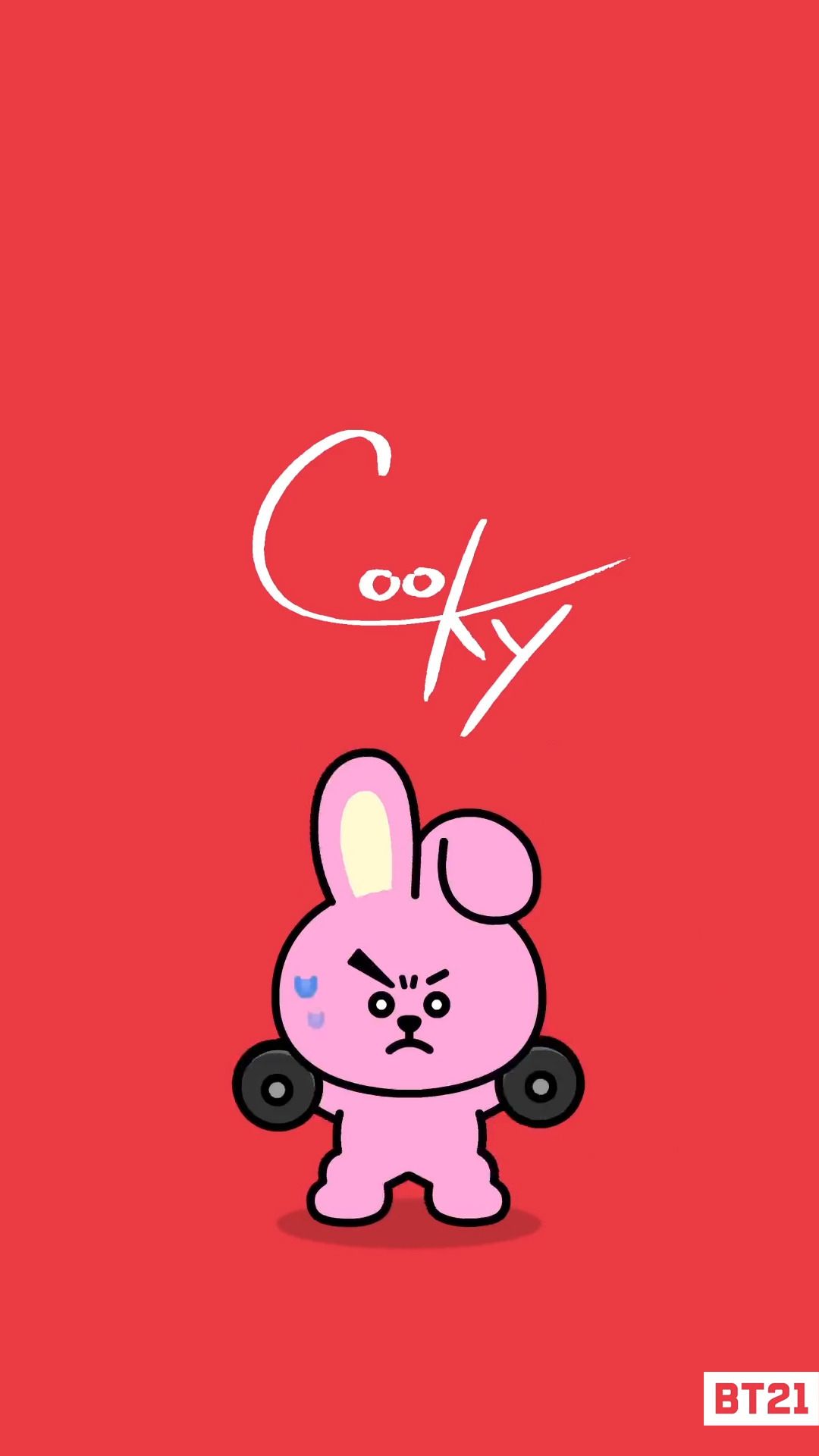 Cooky BT21 coniglio rosa, 1080x1920 Verticale, Telefono