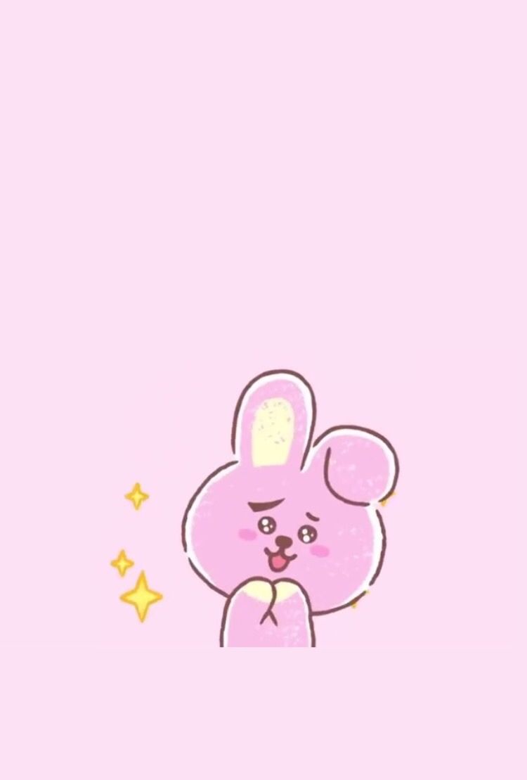 Cooky BT21 coniglio rosa, 750x1109 Full HD Verticale, Smartphone
