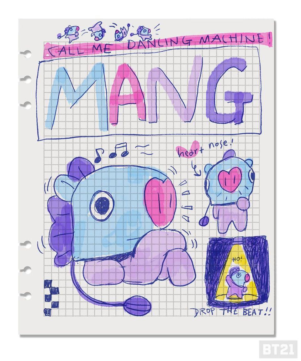 BT21 Mang personaggio disegno, 960x1153 Full HD Verticale, Smartphone