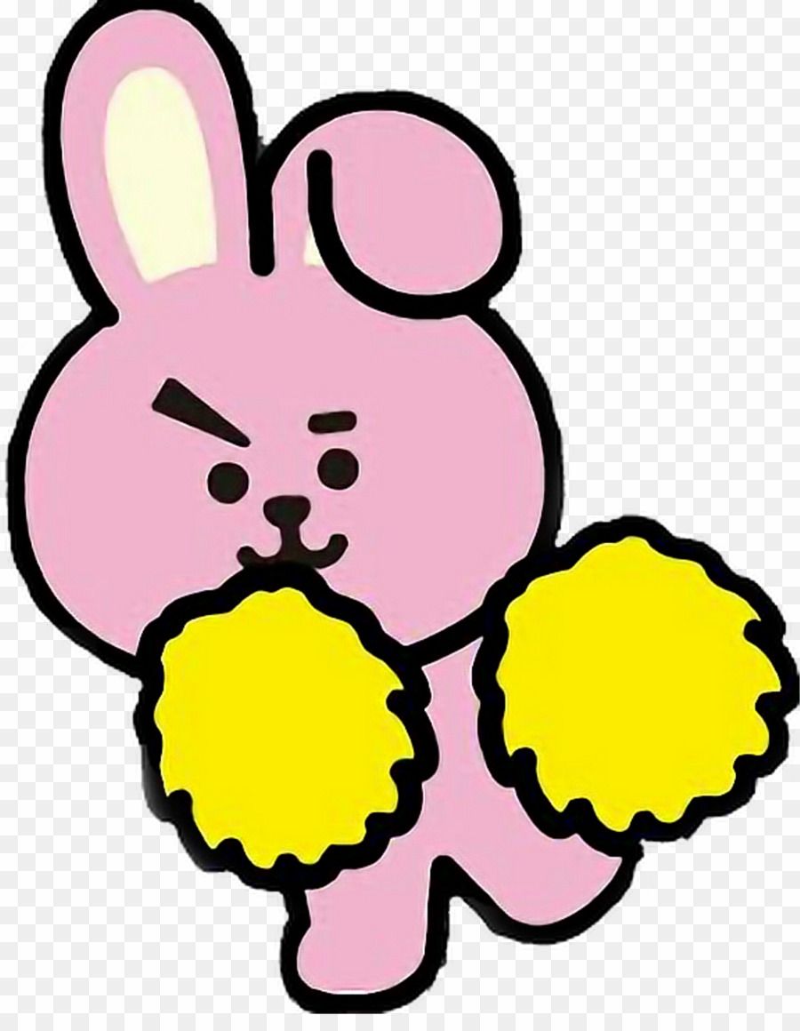 Cooky BT21 coniglio rosa, 900x1160 Verticale, Mobile