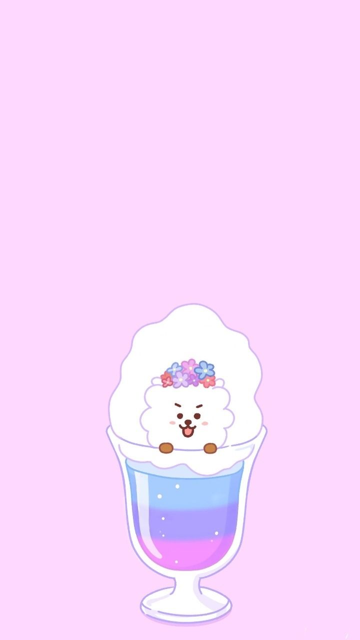BT21 Cooky bicchiere gelato, 720x1280 Verticale, Telefono