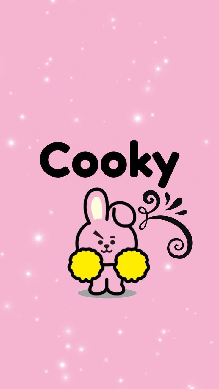 Cooky BT21 coniglietto rosa, 736x1308 Full HD Verticale, iPhone