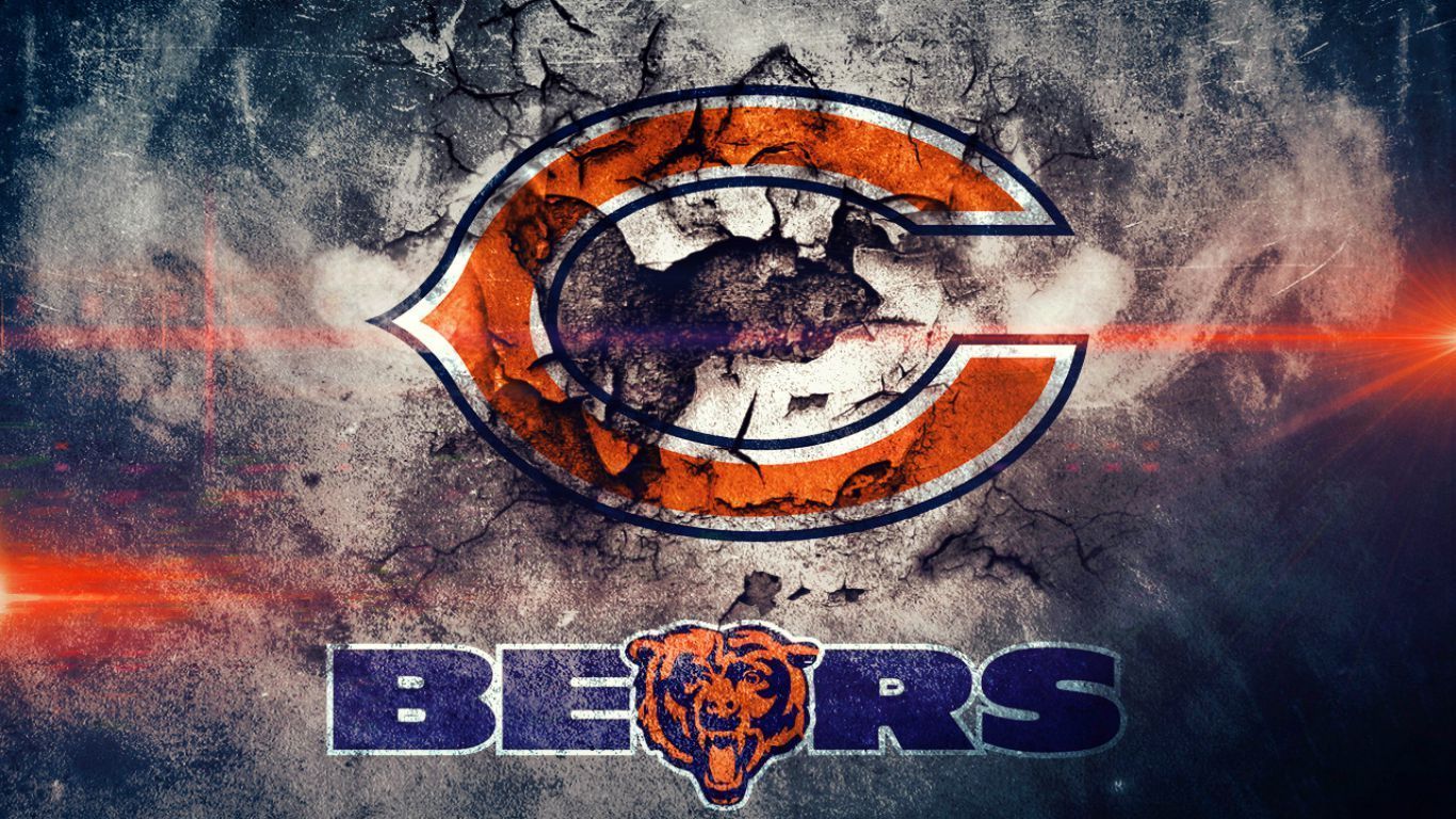 Logo Chicago Bears NFL, 3840x2400 UHD, PC 4K