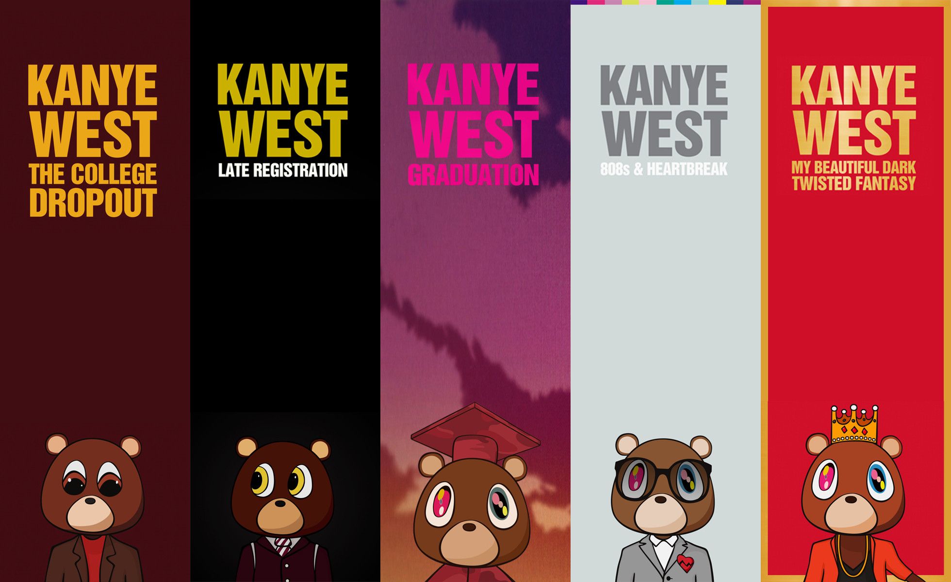 Kanye West orso album covers, 1960x1200 Full HD+, Laptop