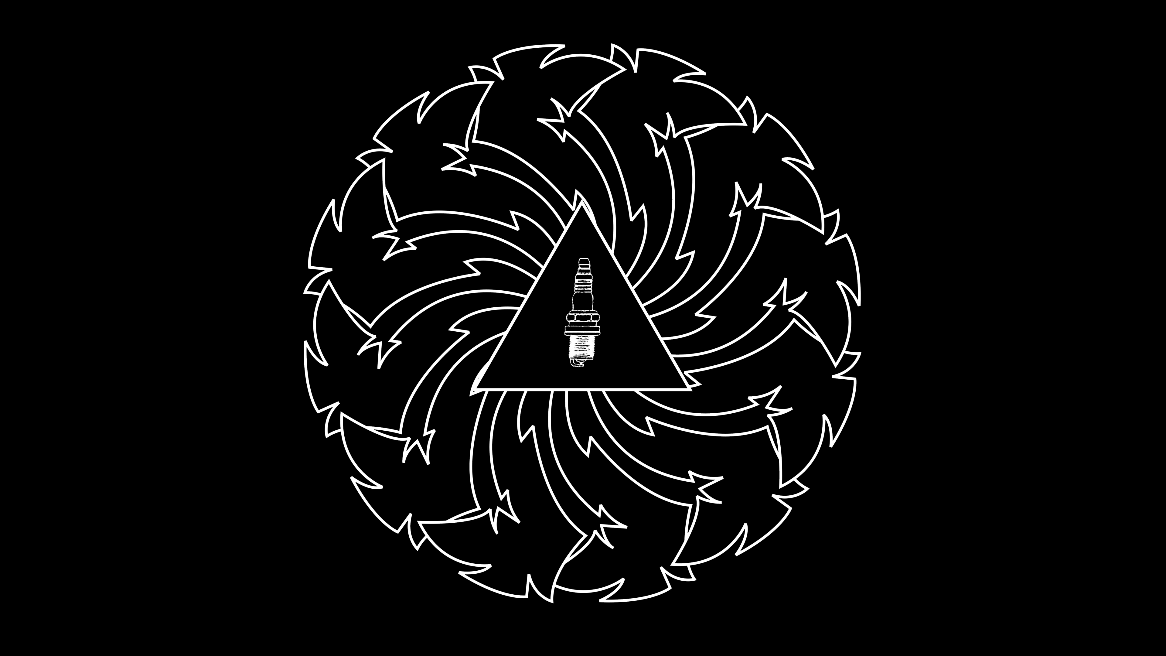 Logo Soundgarden Badmotorfinger, 3840x2160 4K Ultra HD, Monitor 4K