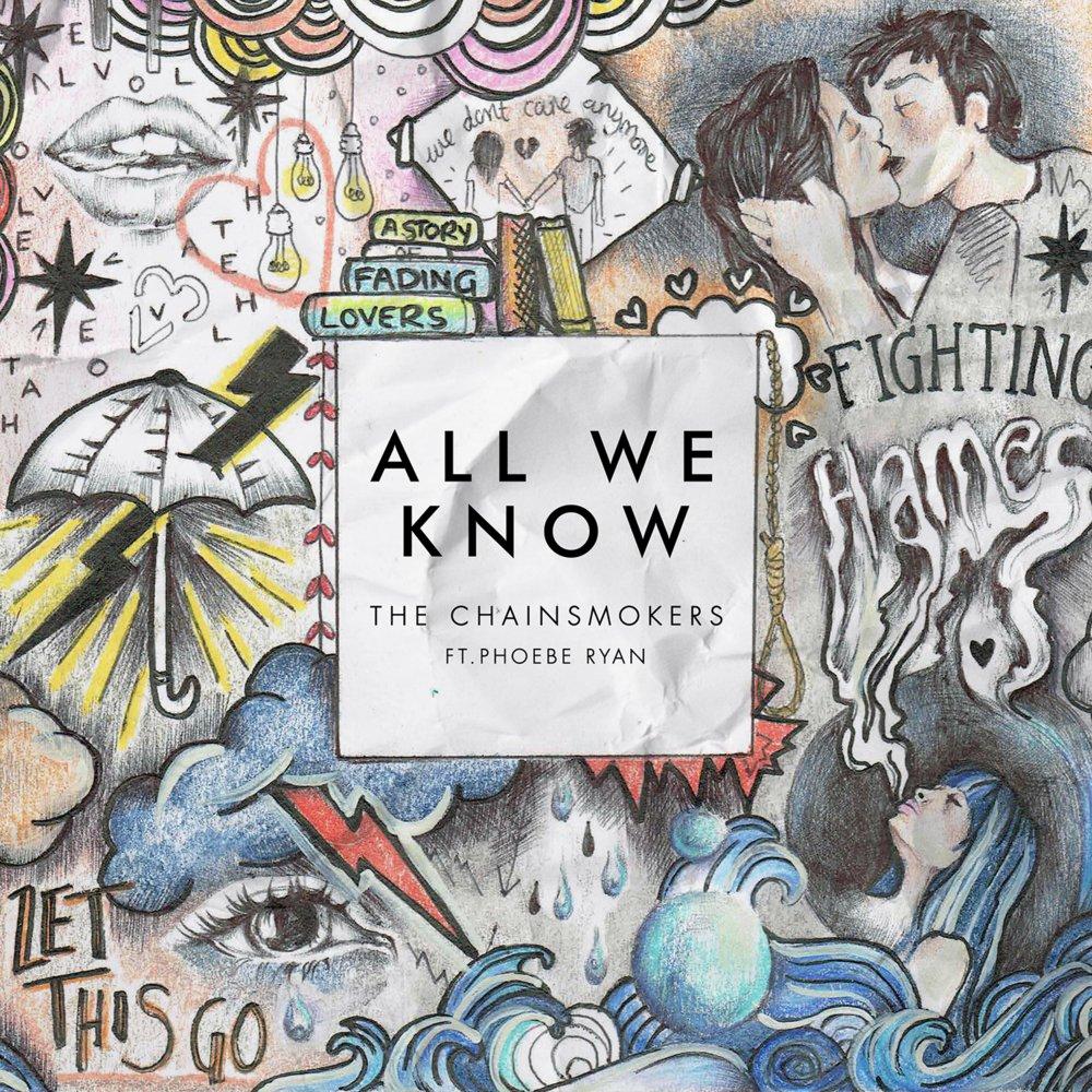 Copertina All We Know Chainsmokers, 1000x1000 HD, iMac