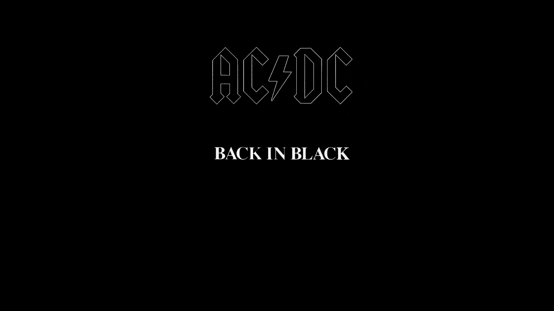 Copertina AC/DC Back in Black, 1920x1080 Full HD, PC