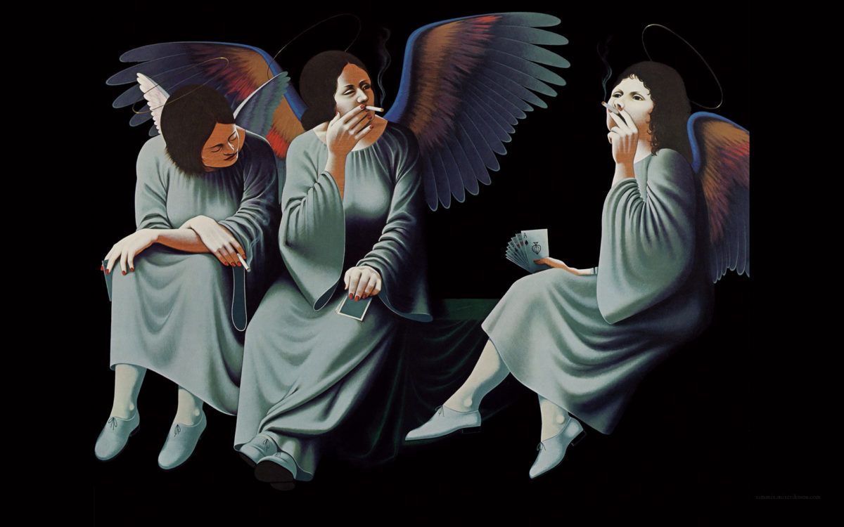 Angeli con ali colorate, 1200x750 HD, Laptop