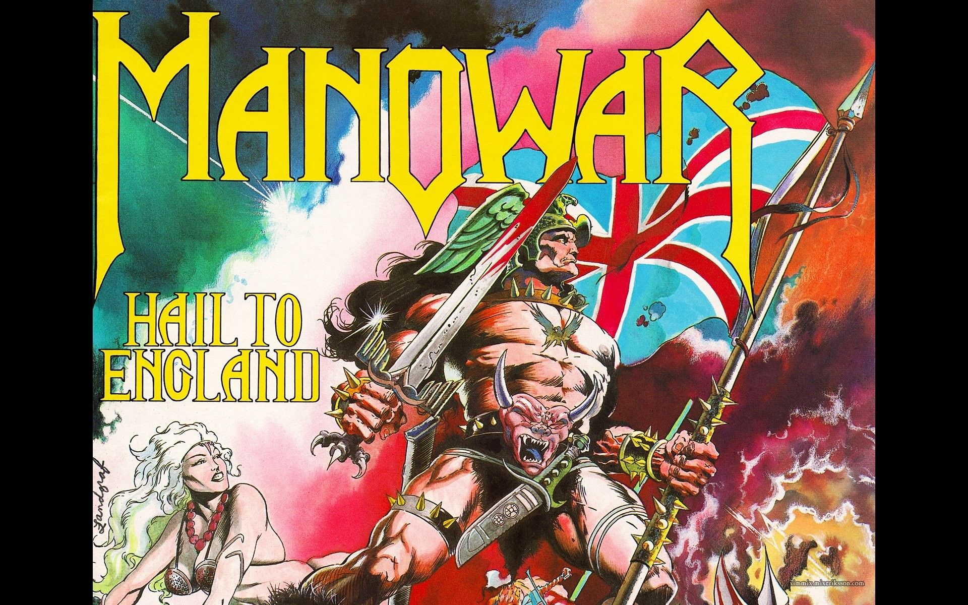 Manowar Hail to England copertina, 1920x1200 Full HD+ WUXGA, PC Desktop