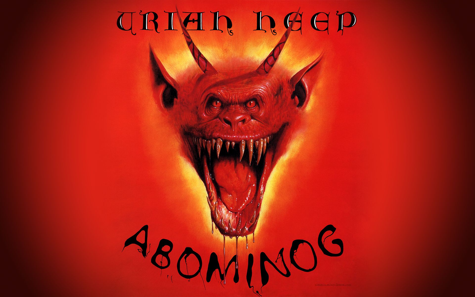 Copertina album Uriah Heep Abominog, 1920x1200 Full HD+ WUXGA, iMac