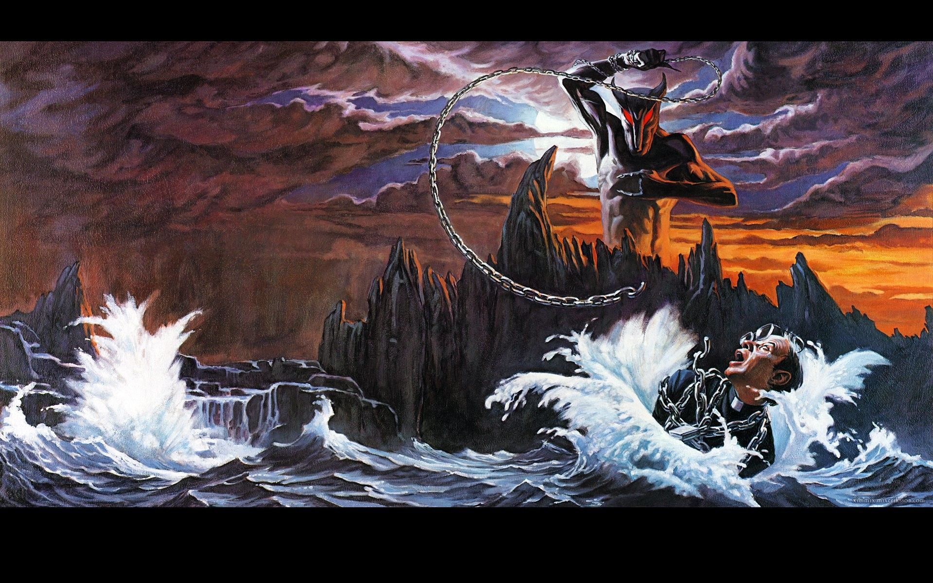 Copertina album rock fantasy oceano, 1920x1200 Full HD+, Desktop