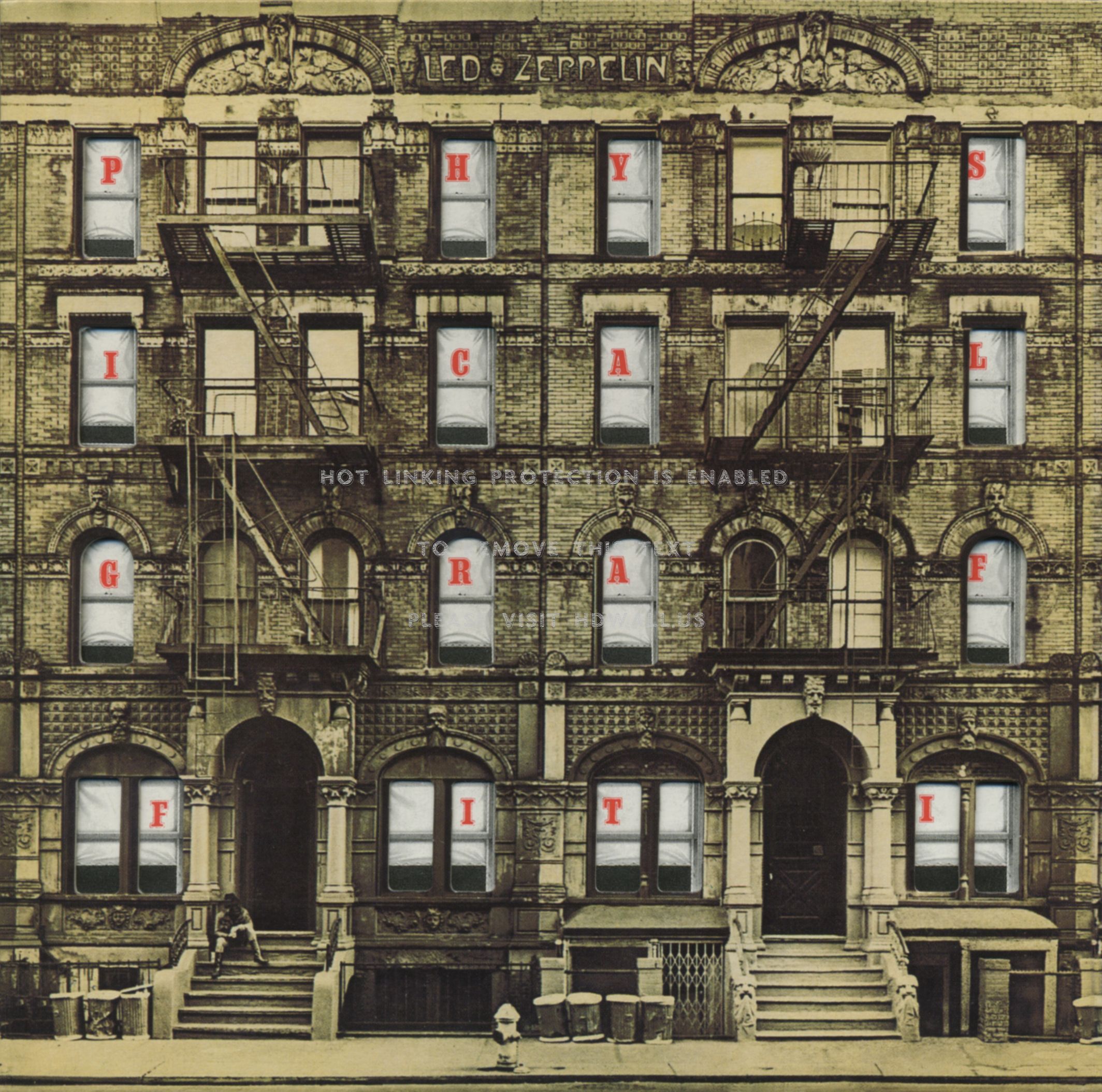 Copertina Physical Graffiti Led Zeppelin, rock, 2128x2109 2K, Desktop