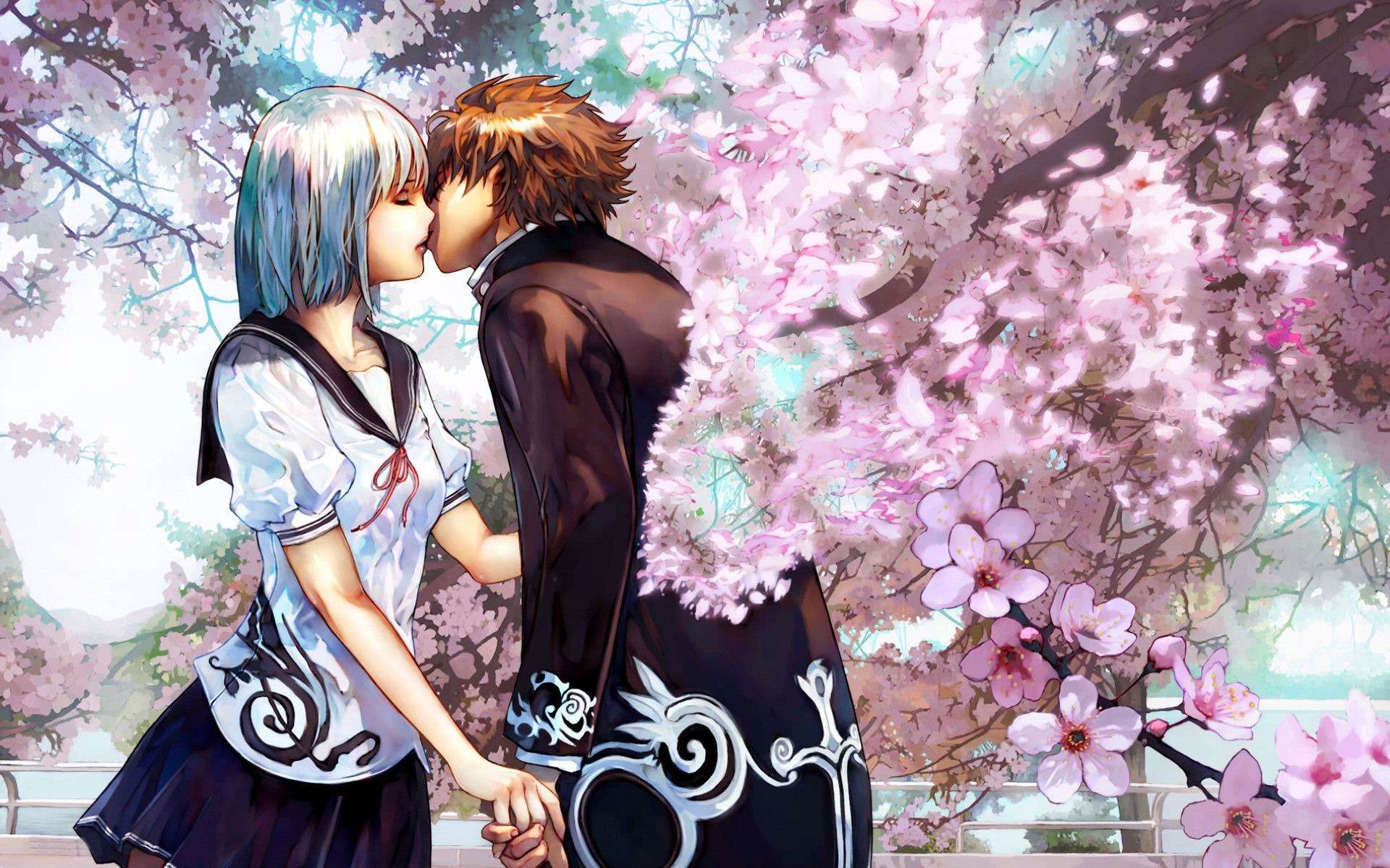 Coppia anime abbraccio capelli rossi, 1920x1357 Full HD+, Desktop