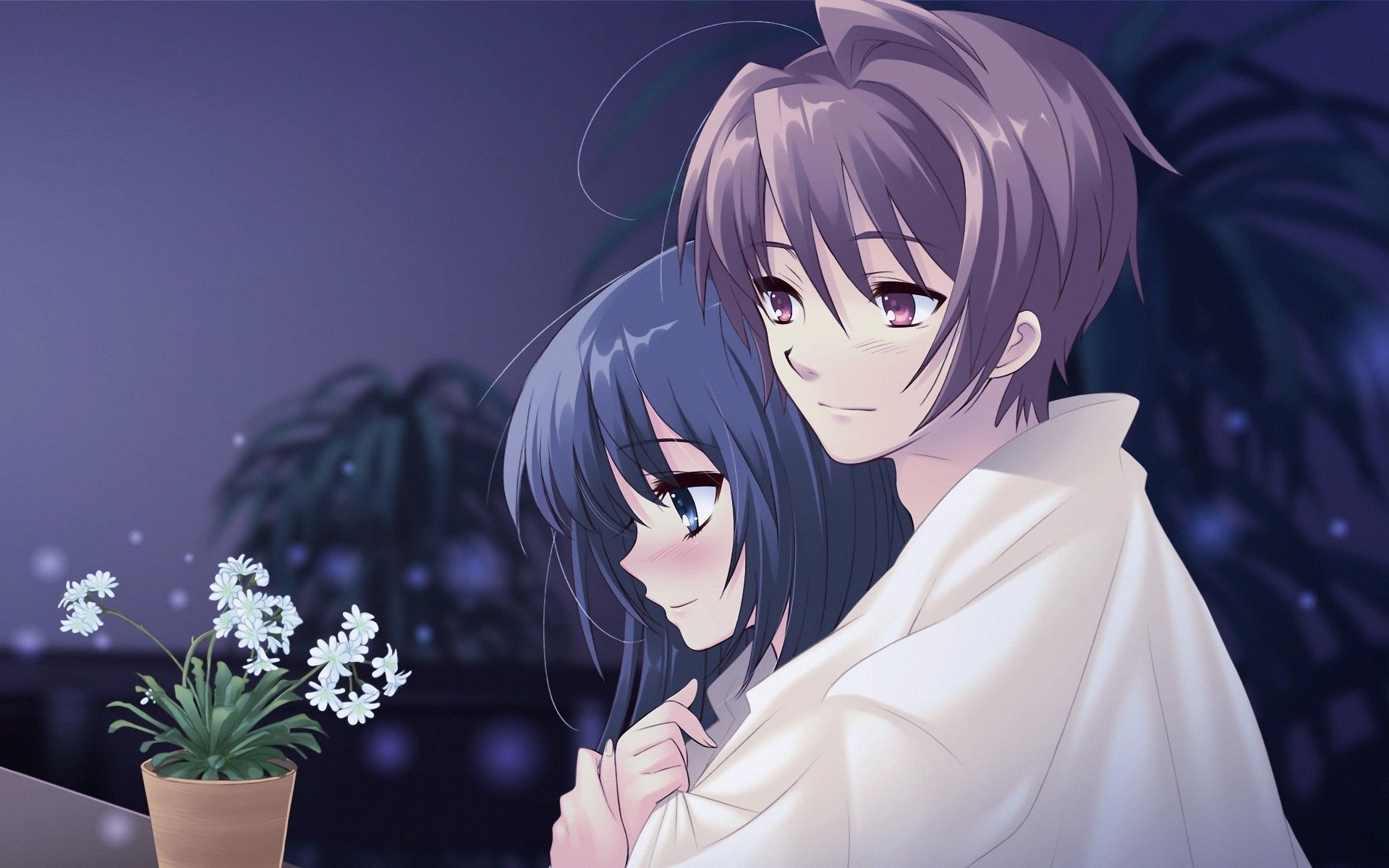 Coppia anime abbracciata coperta, 1920x1200 WUXGA, Desktop