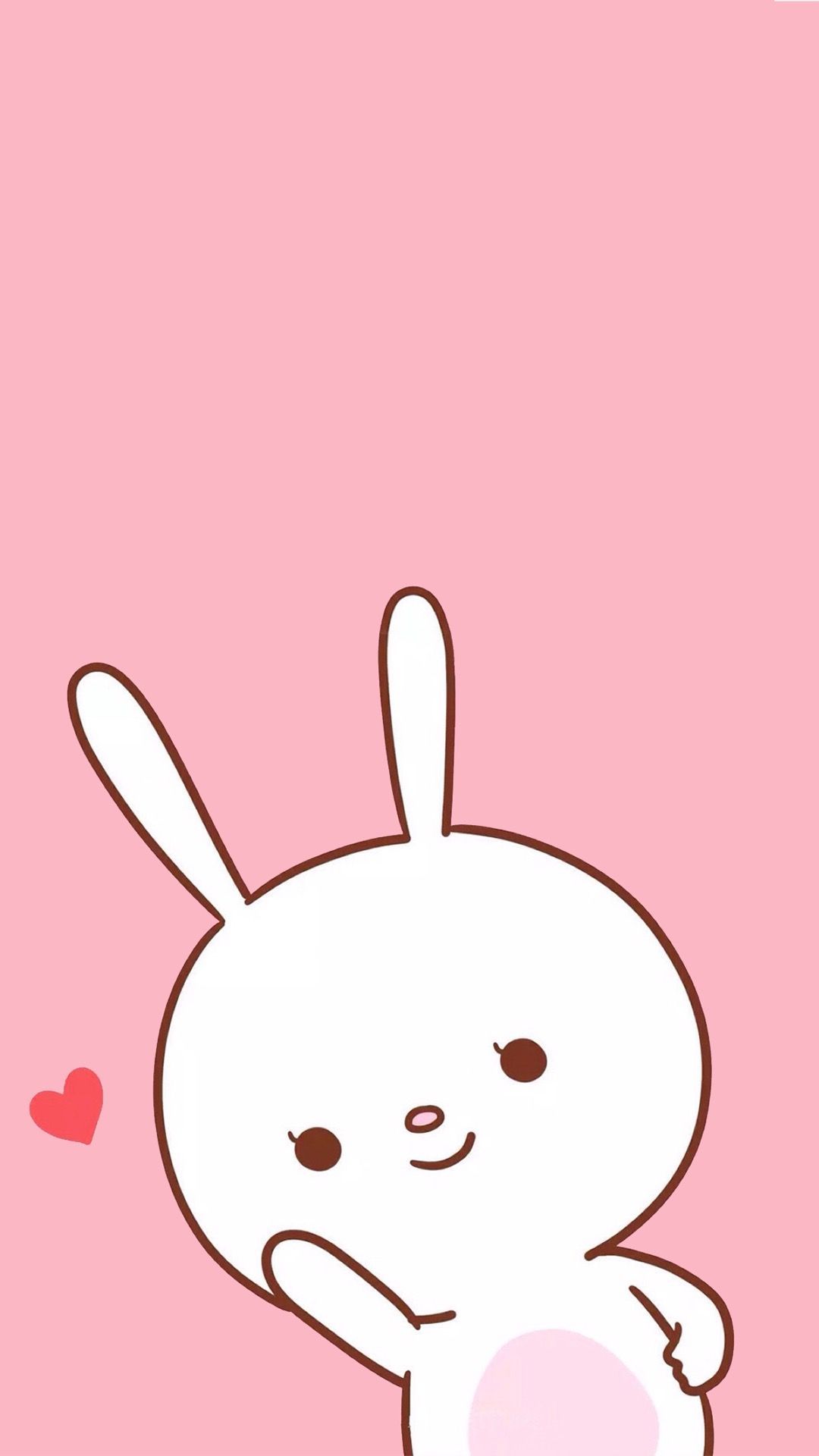 Coniglietto kawaii sfondo rosa, 1080x1920 Full HD Verticale, Samsung Galaxy