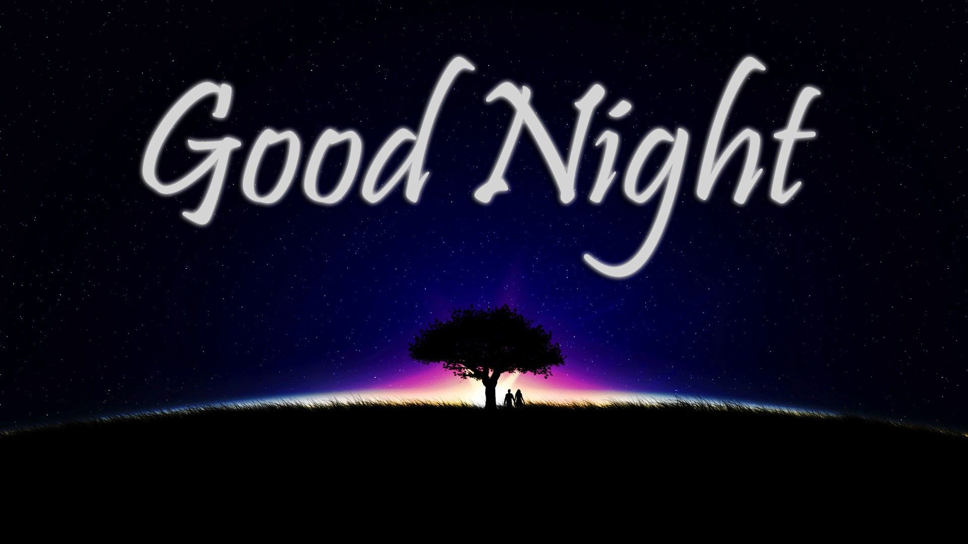 Coppia sotto albero notturno, 1920x1080 1080p, Desktop