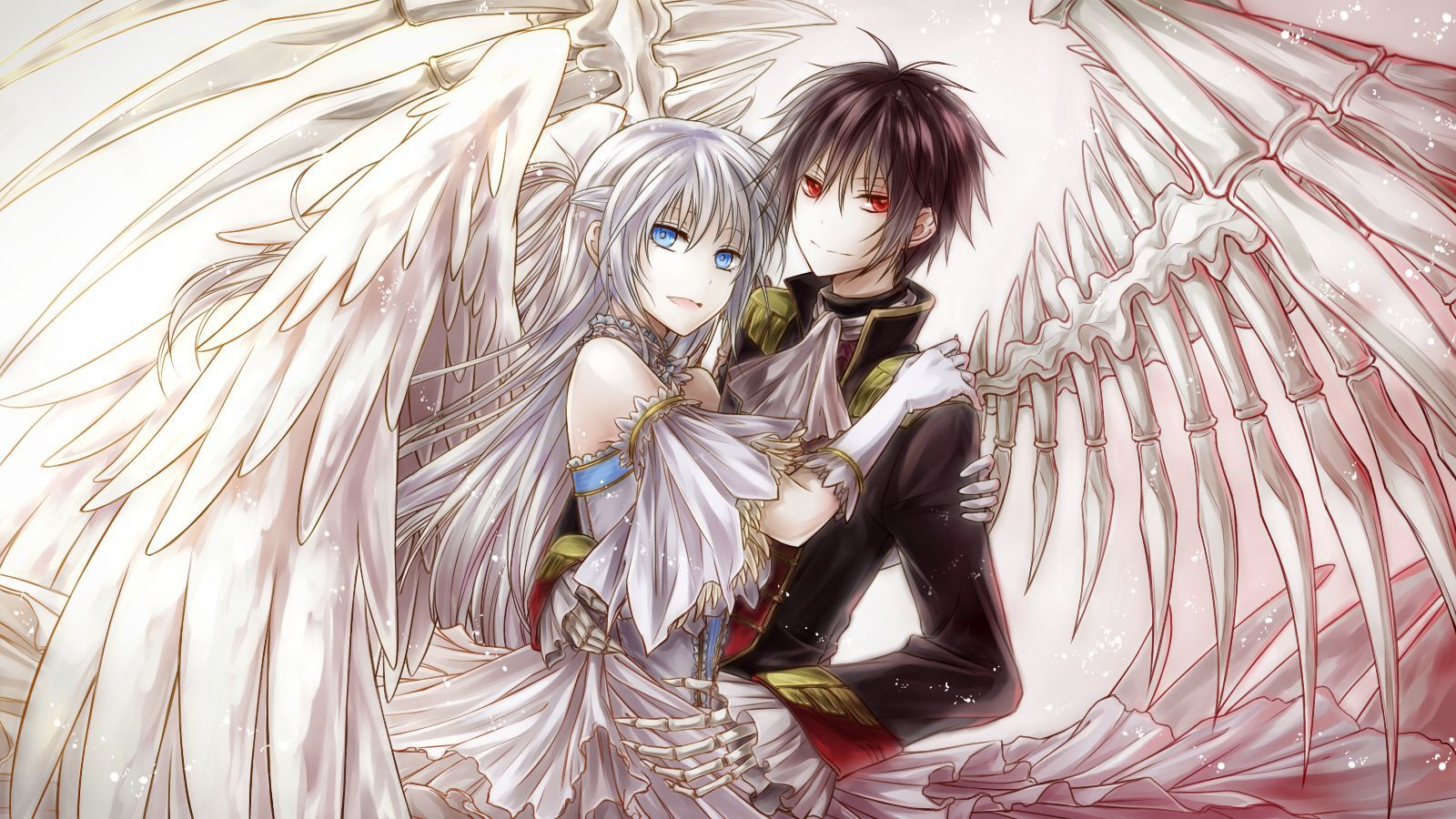 Coppia anime angelo e demone, 1600x900 HD Ready, Desktop