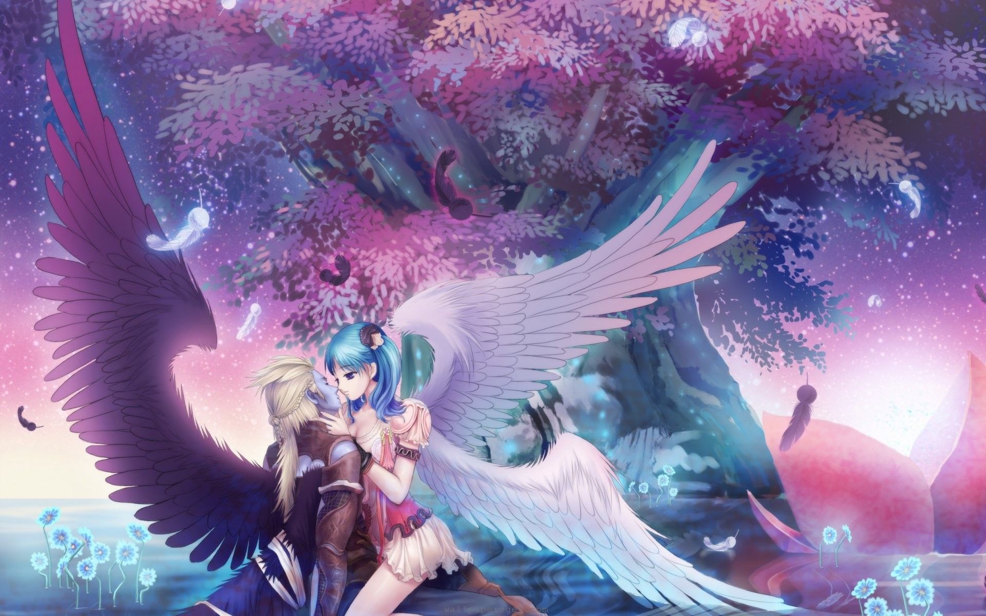 Coppia demoni angelo anime, 1920x1200 WUXGA, PC Desktop
