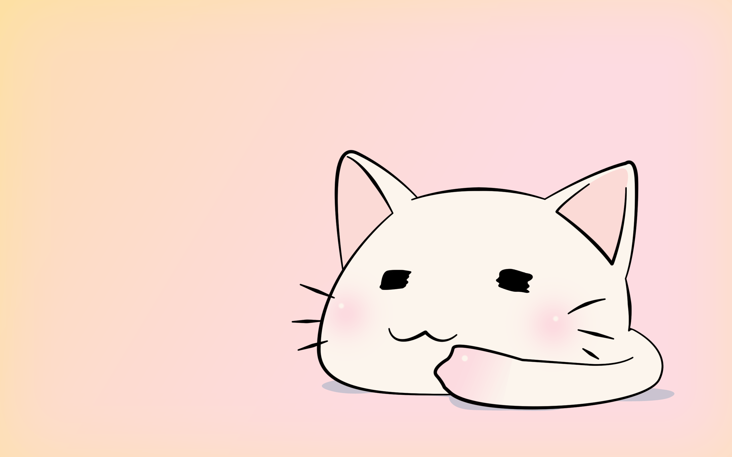 Gattino sdraiato su lenzuola, 1920x1080 Full HD, PC Desktop