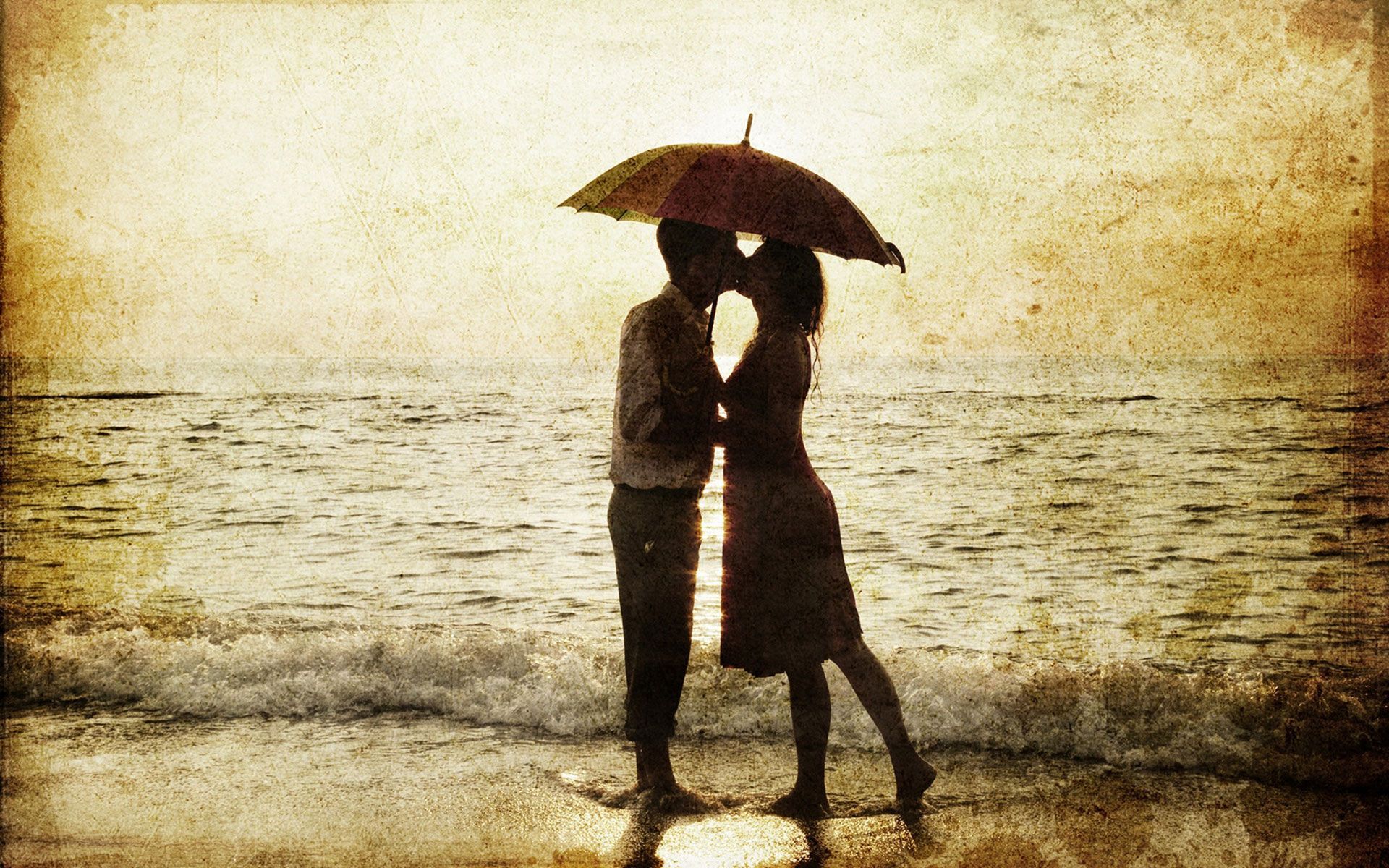 Coppia cartoon bacio panchina, 744x1392 Verticale, POCO