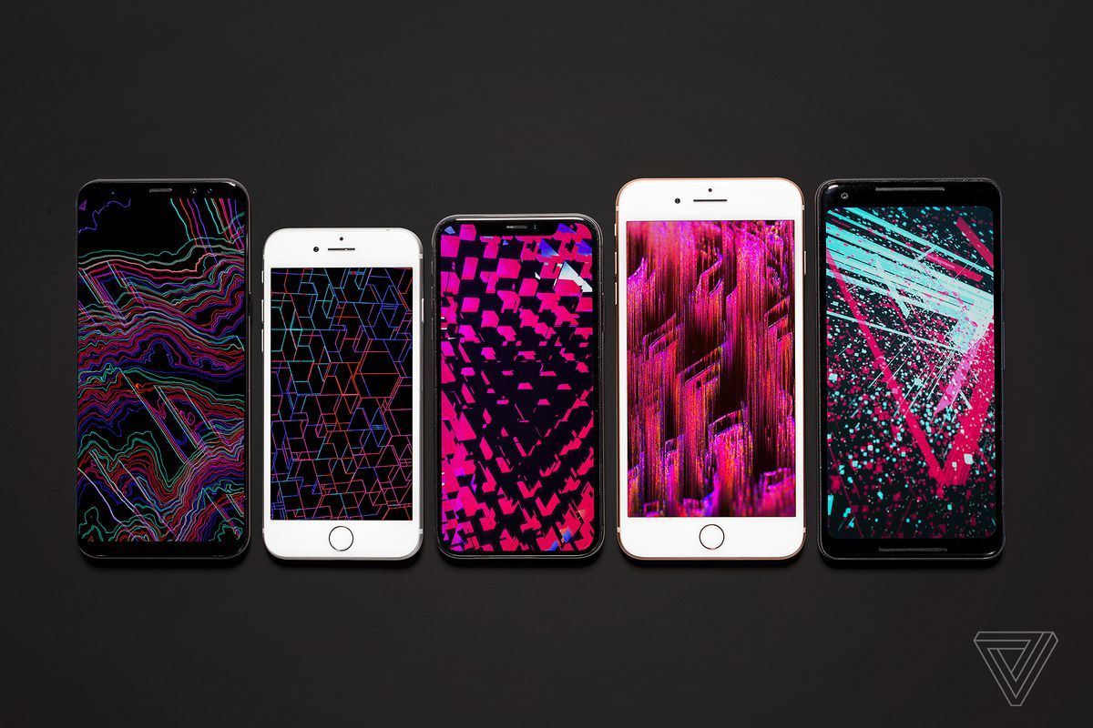 Smartphone con sfondi astratti colorati, 1200x800 HD, Laptop