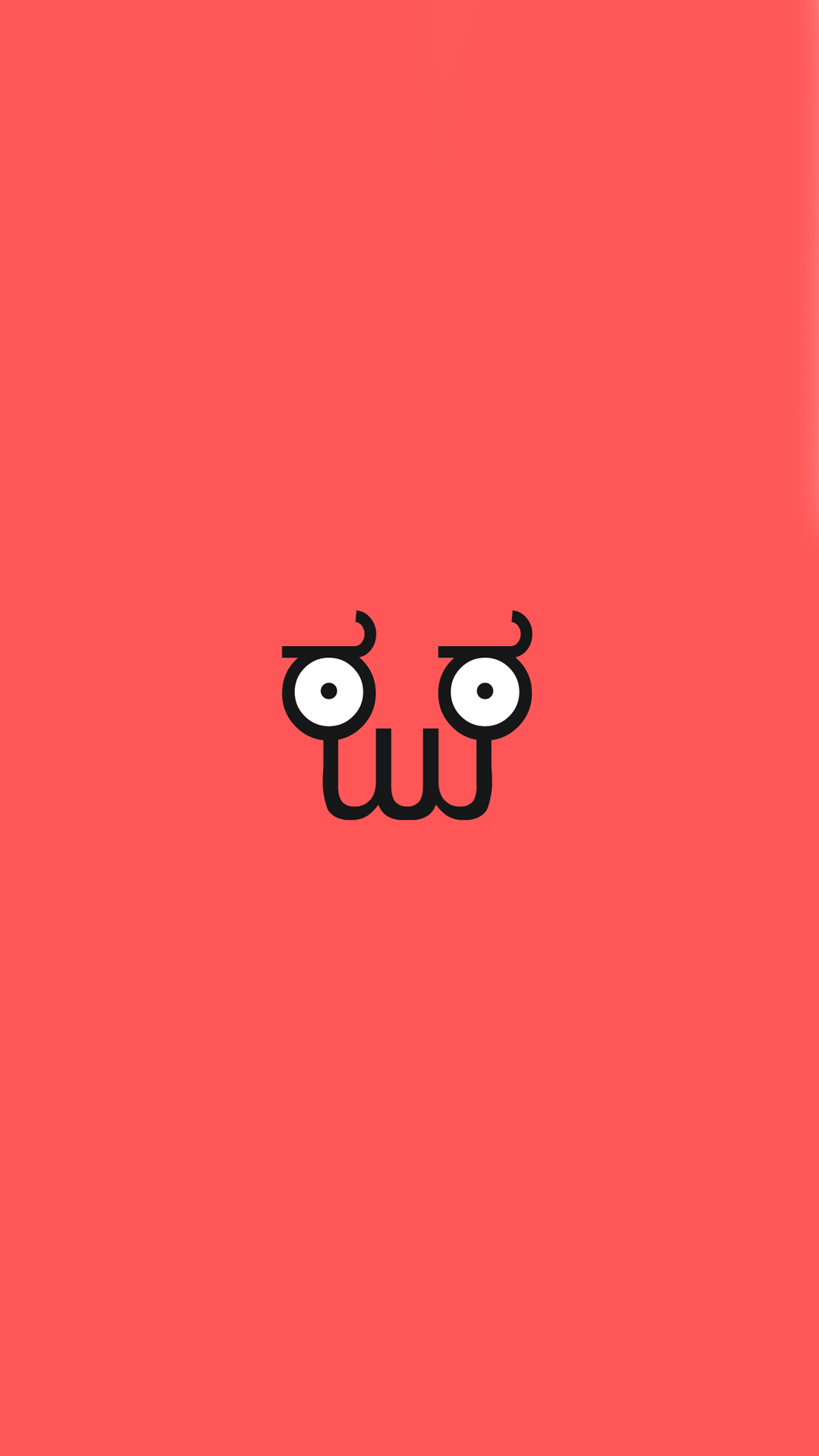 Faccina meme occhi buffi rosa, 1080x1920 Full HD Verticale, Smartphone