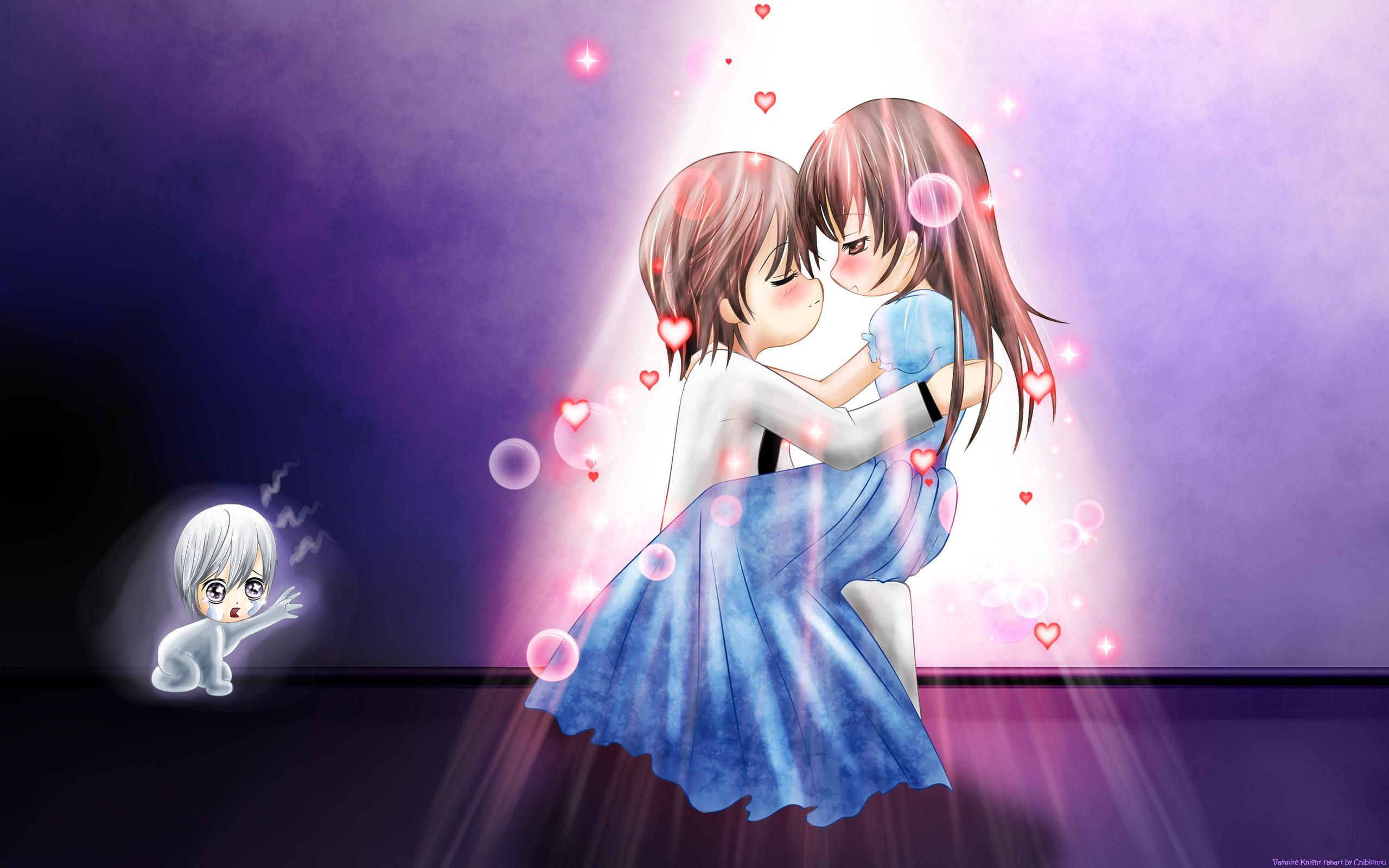 Coppia anime abbraccio neve, 1920x1080 1080p, Desktop