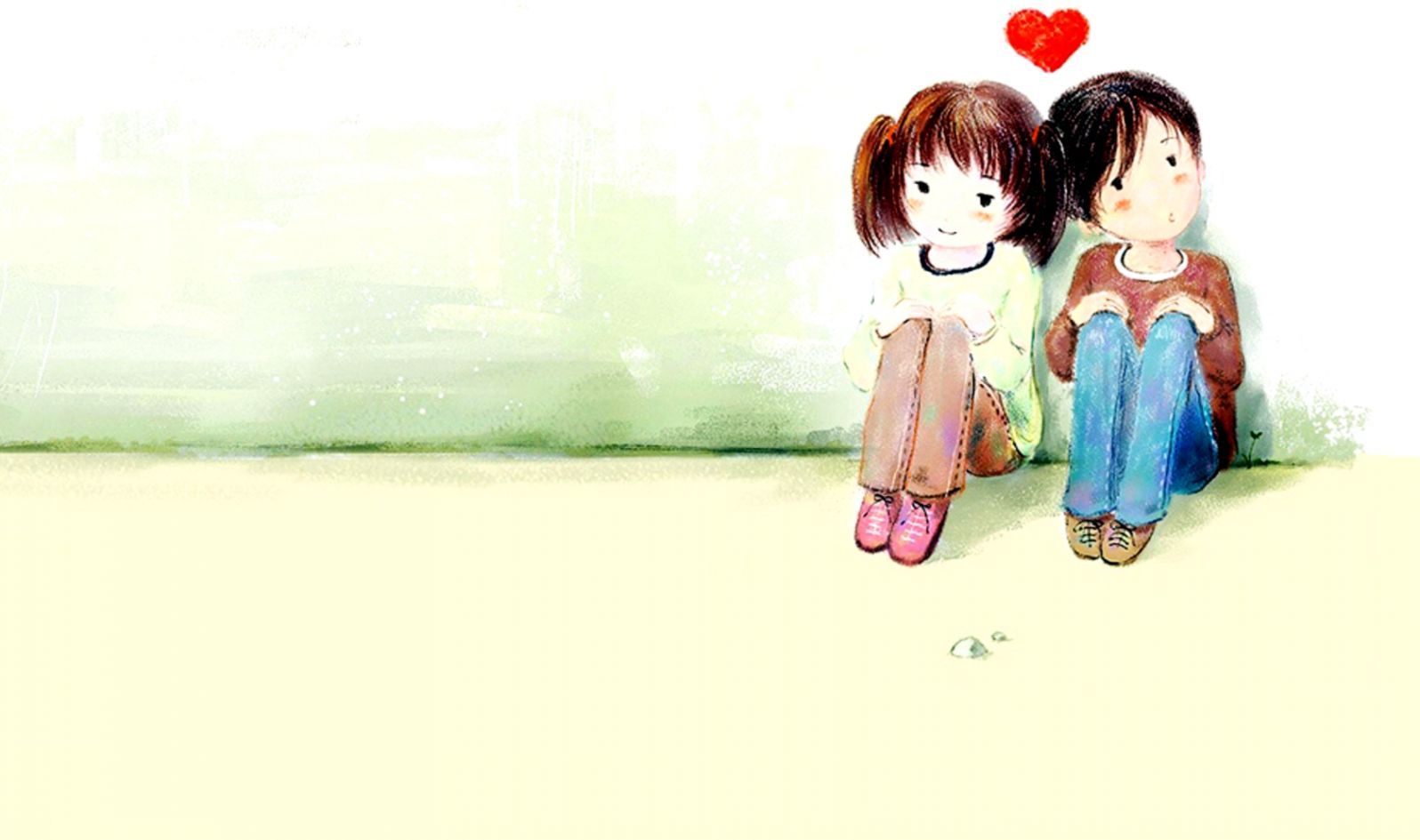 Coppia anime strada notturna, 1920x1080 Full HD, Desktop