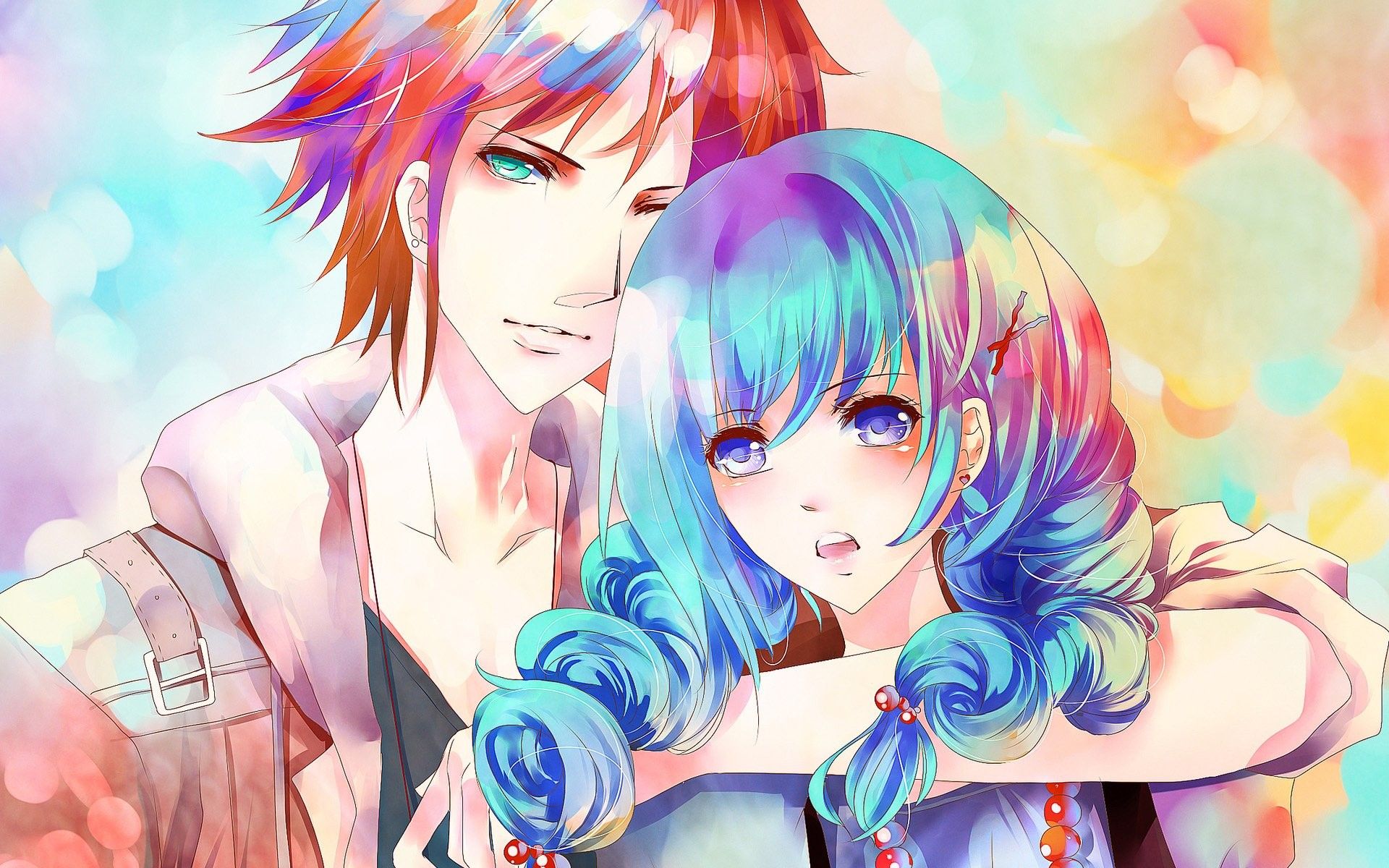 Coppia anime abbraccio drammatico, 1920x1200 WUXGA, Laptop