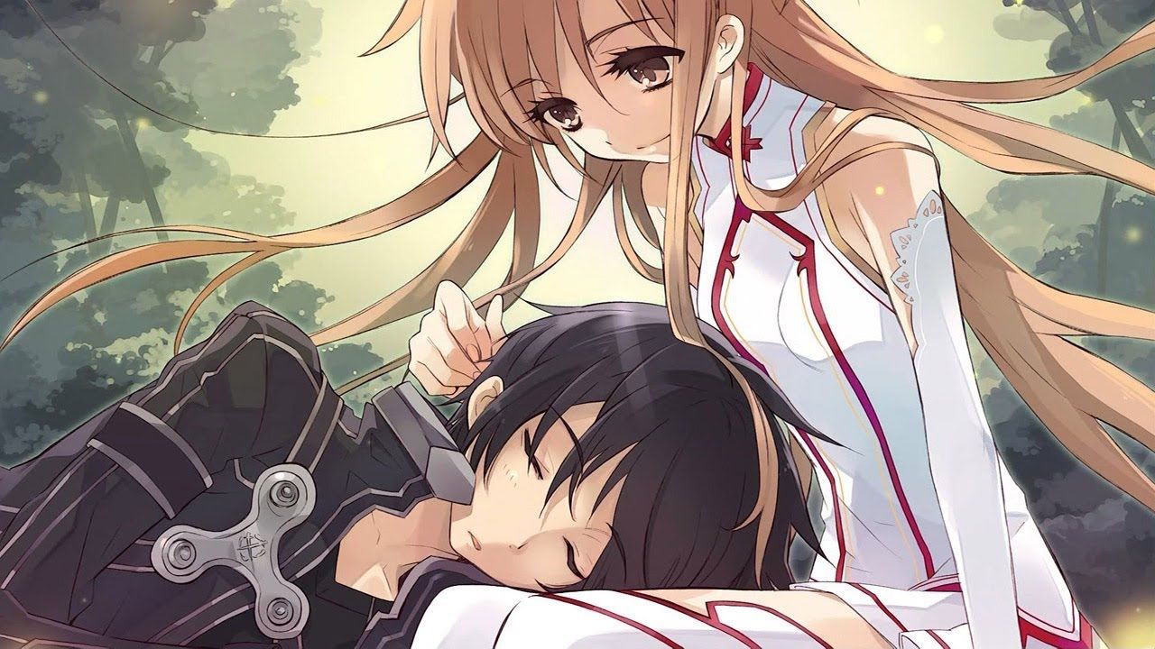 Asuna e Kirito, Sword Art Online, MMORPG VR, 1280x720 720p, Laptop