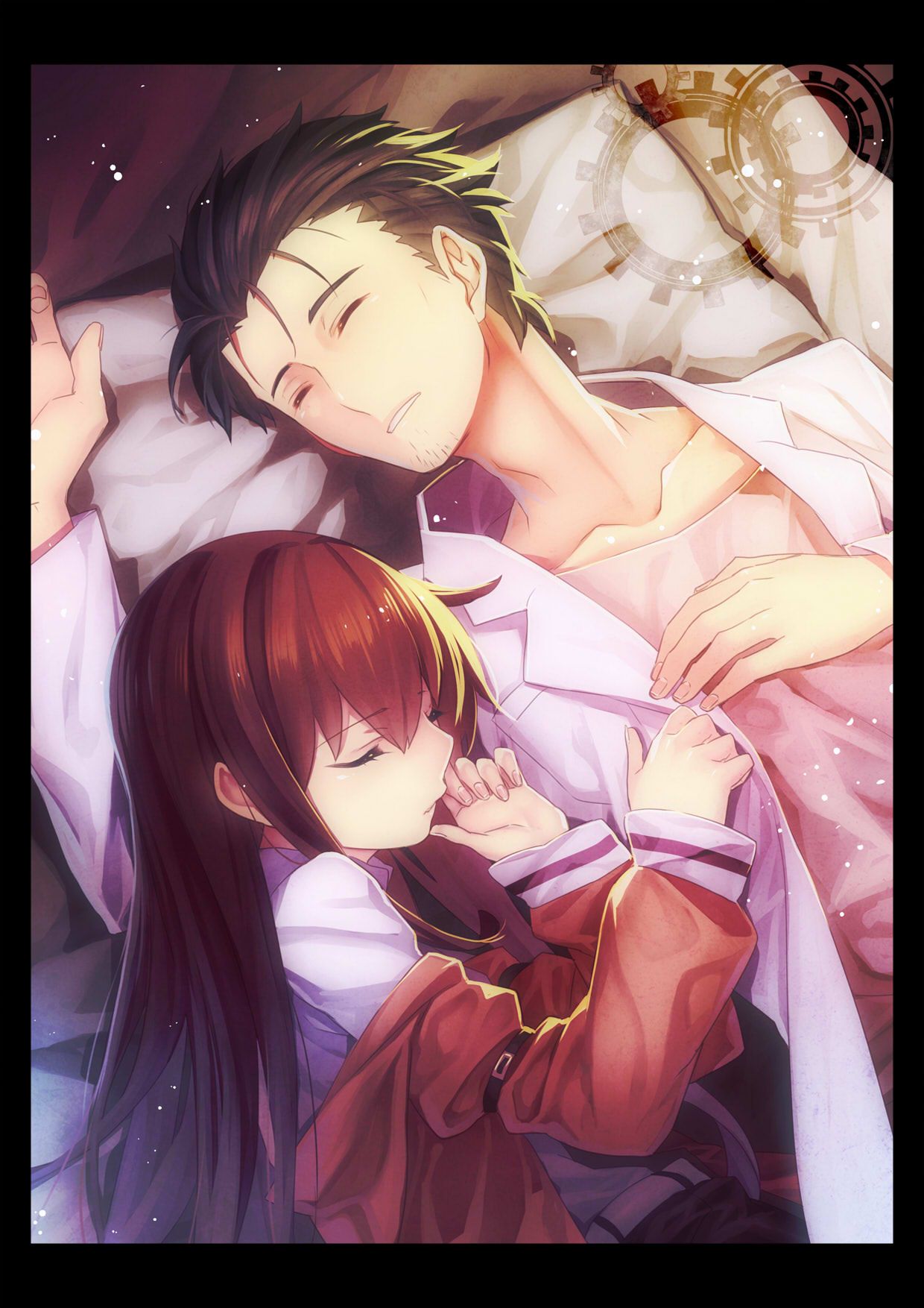 Coppia anime Steins;Gate dormendo, 1240x1754 Verticale, POCO