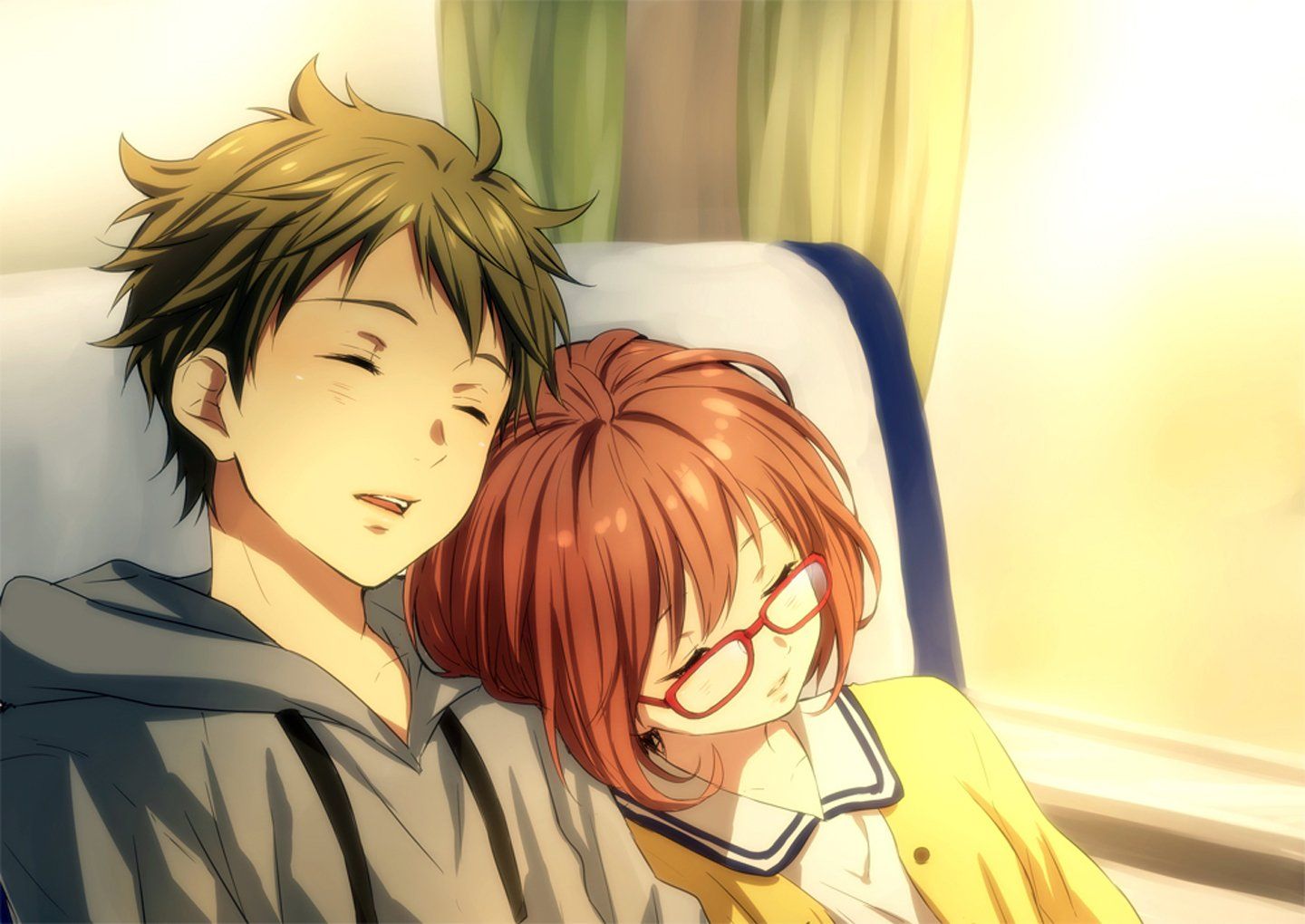 coppia anime che dorme insieme, 1440x1020 HD, Desktop