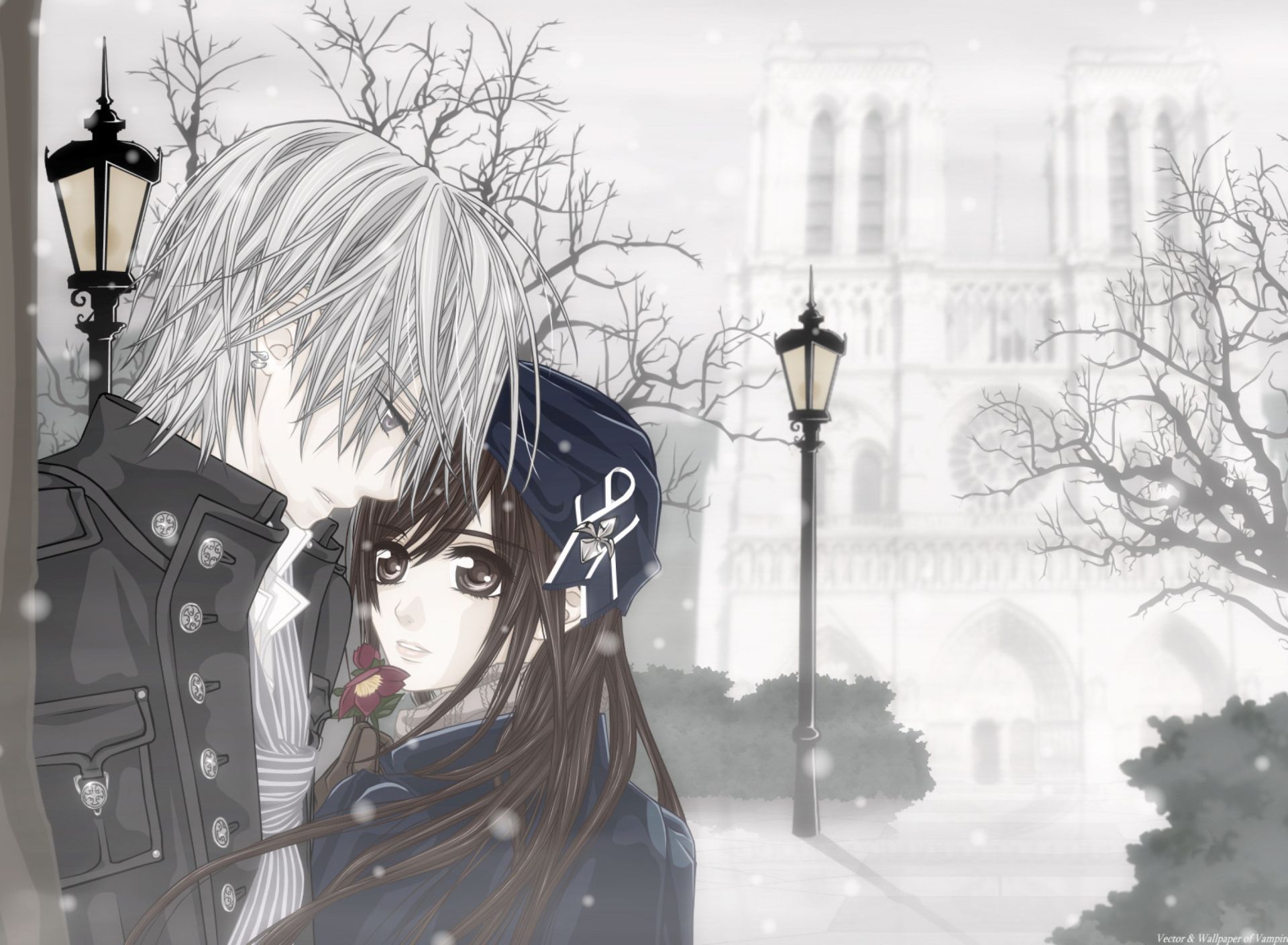 Coppia anime abbraccio inverno, 1920x1408 WUXGA, Desktop