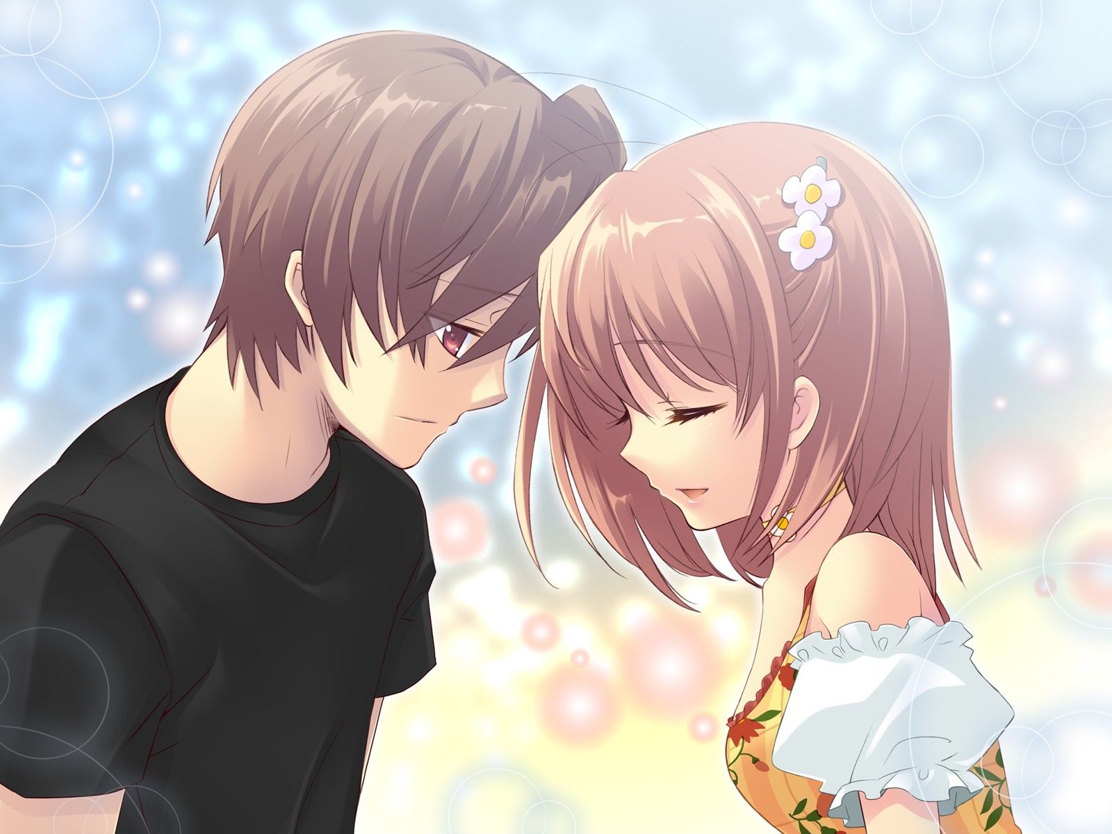 Coppia anime che dorme insieme, 1280x800 720p, PC