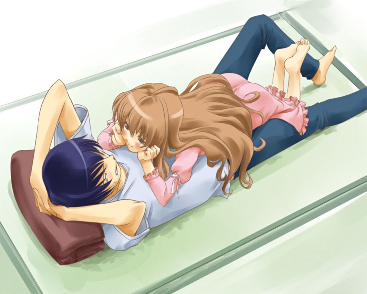 Taiga e Ryuuji, Toradora, 1280x1024 720p, Laptop
