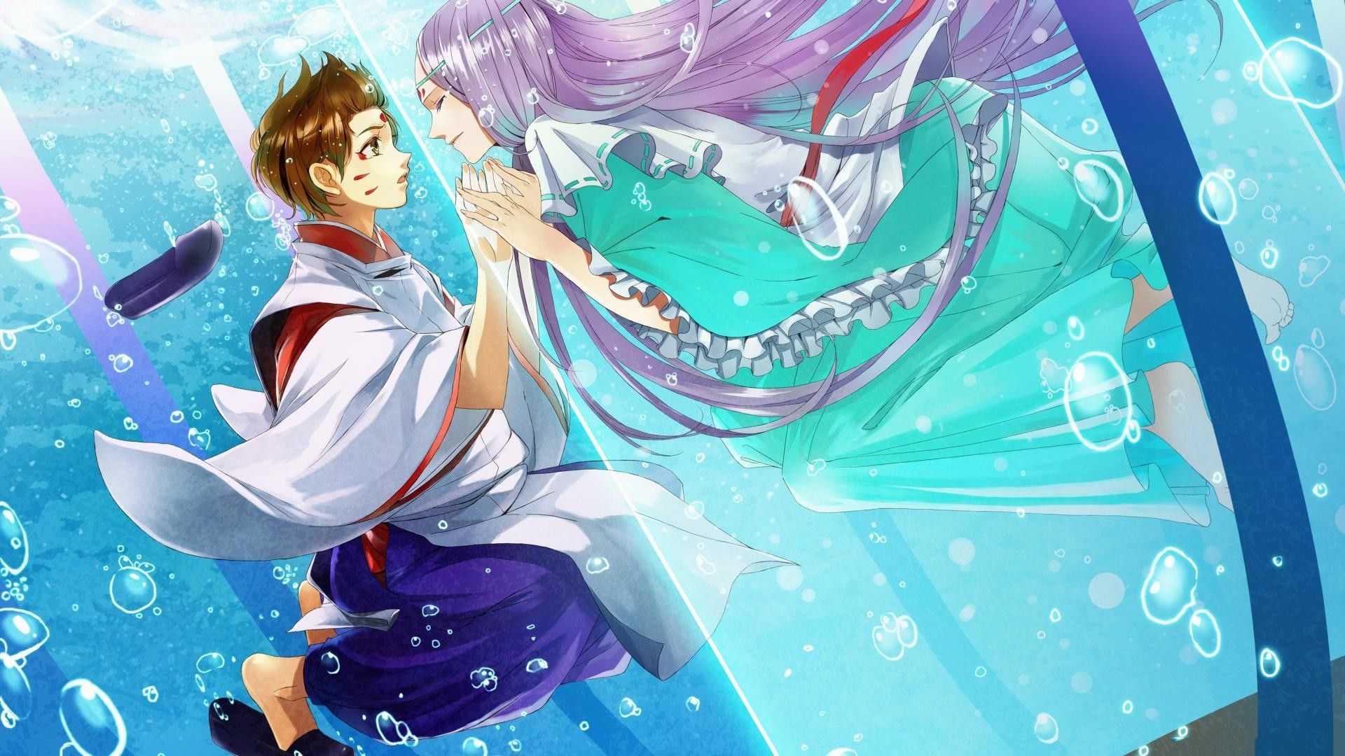 coppia anime sott'acqua, 1920x1080 Full HD, Desktop