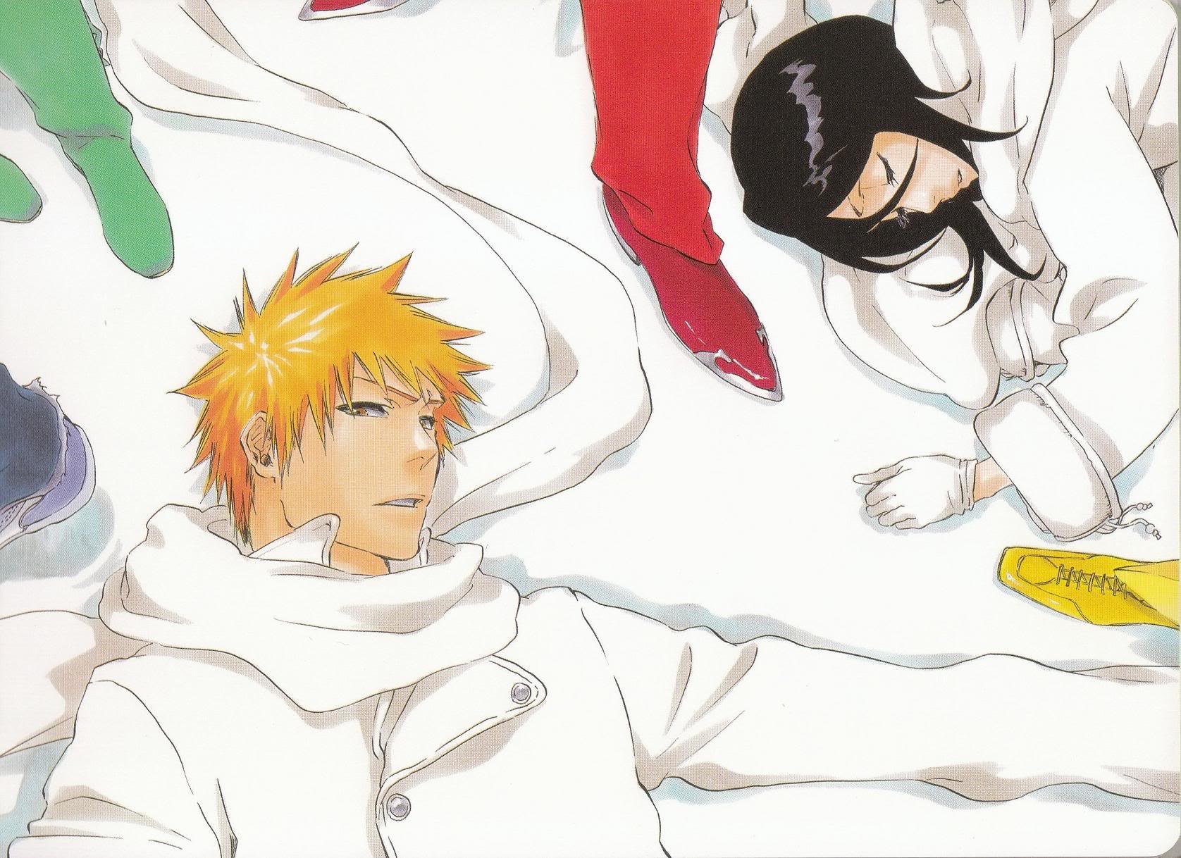 Ichigo e Rukia, Bleach, coppia dormiente, anime, 1676x1218 900p, PC