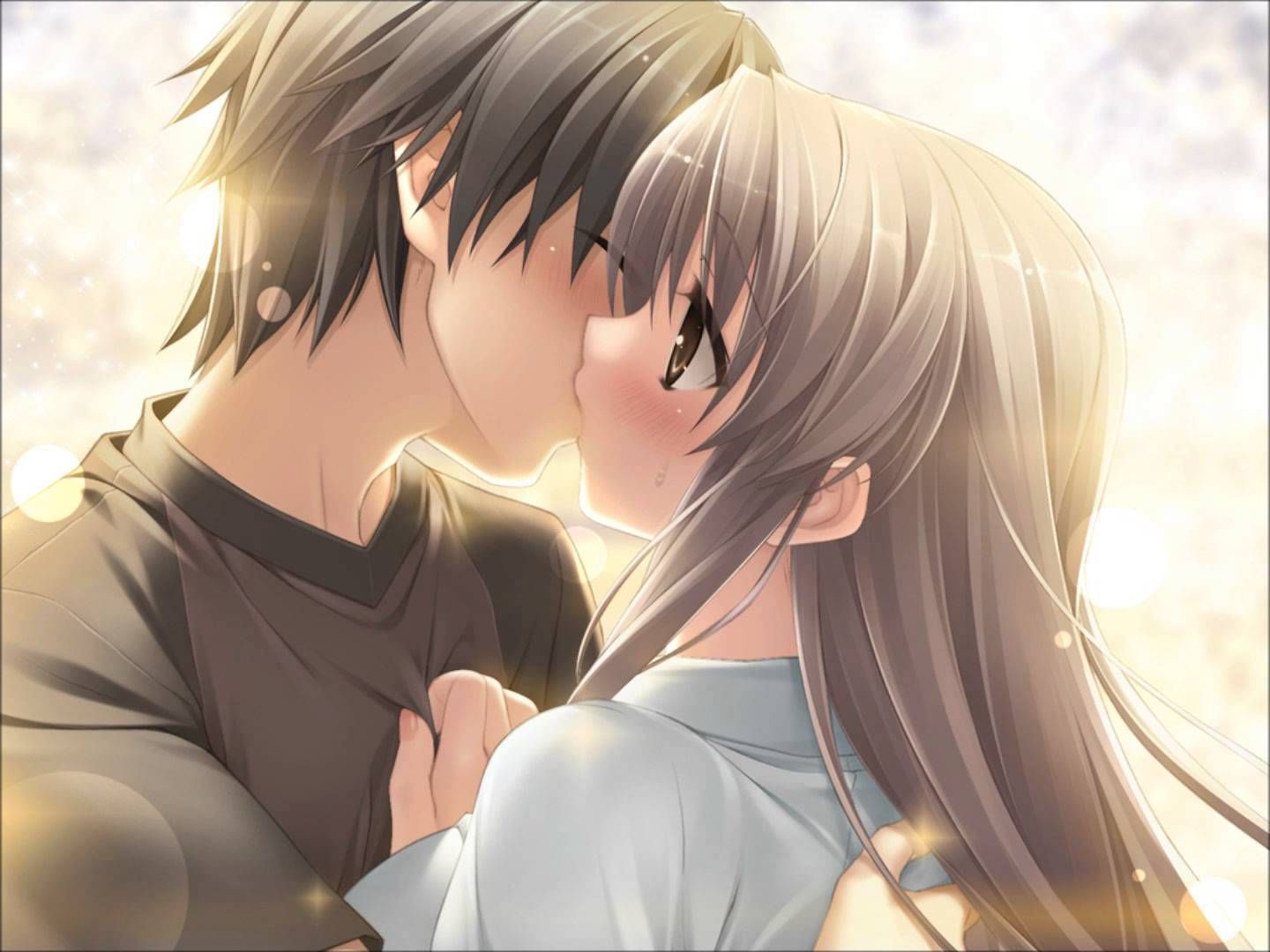 Coppia anime abbraccio romantico, 2560x1440 2K, Monitor Gaming