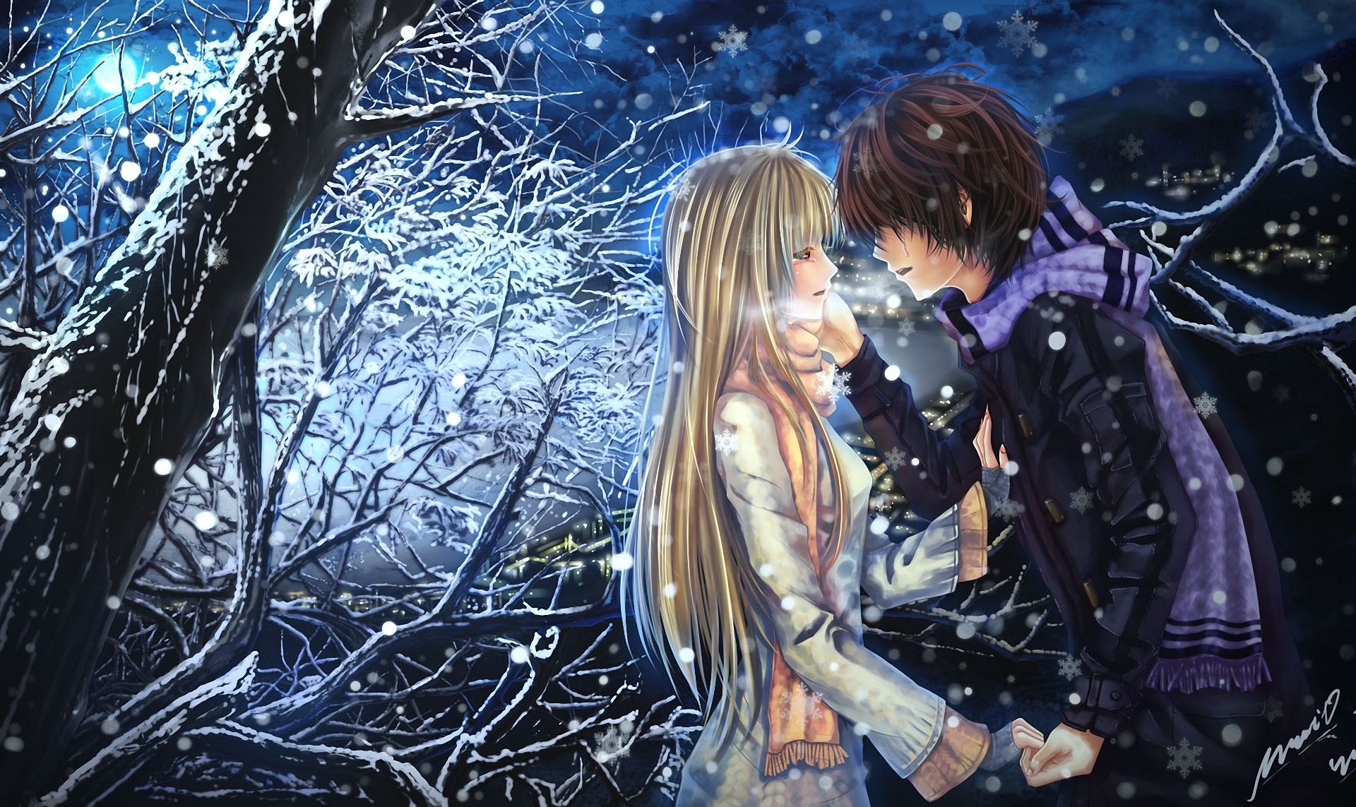 Ragazza anime capelli blu coniglio, 1424x2000 Verticale, Mobile